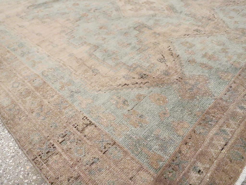 Wool Mid-20th Century Persian Shiraz Accent Rug For Sale