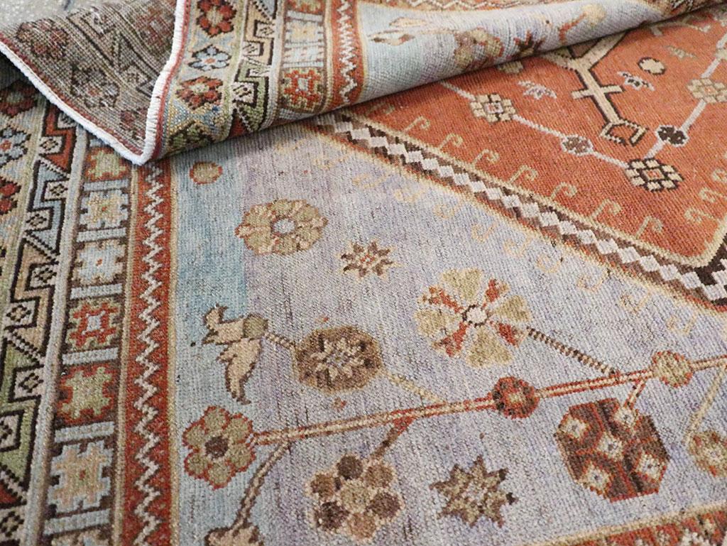Mid-20th Century Persian Shiraz Accent Rug For Sale 1