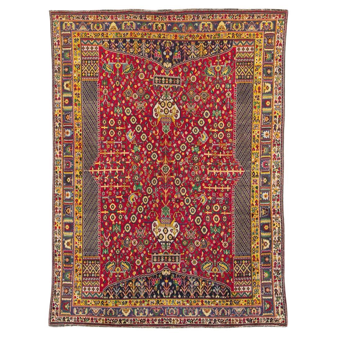 Mid-20th Century Persian Shiraz Accent Rug