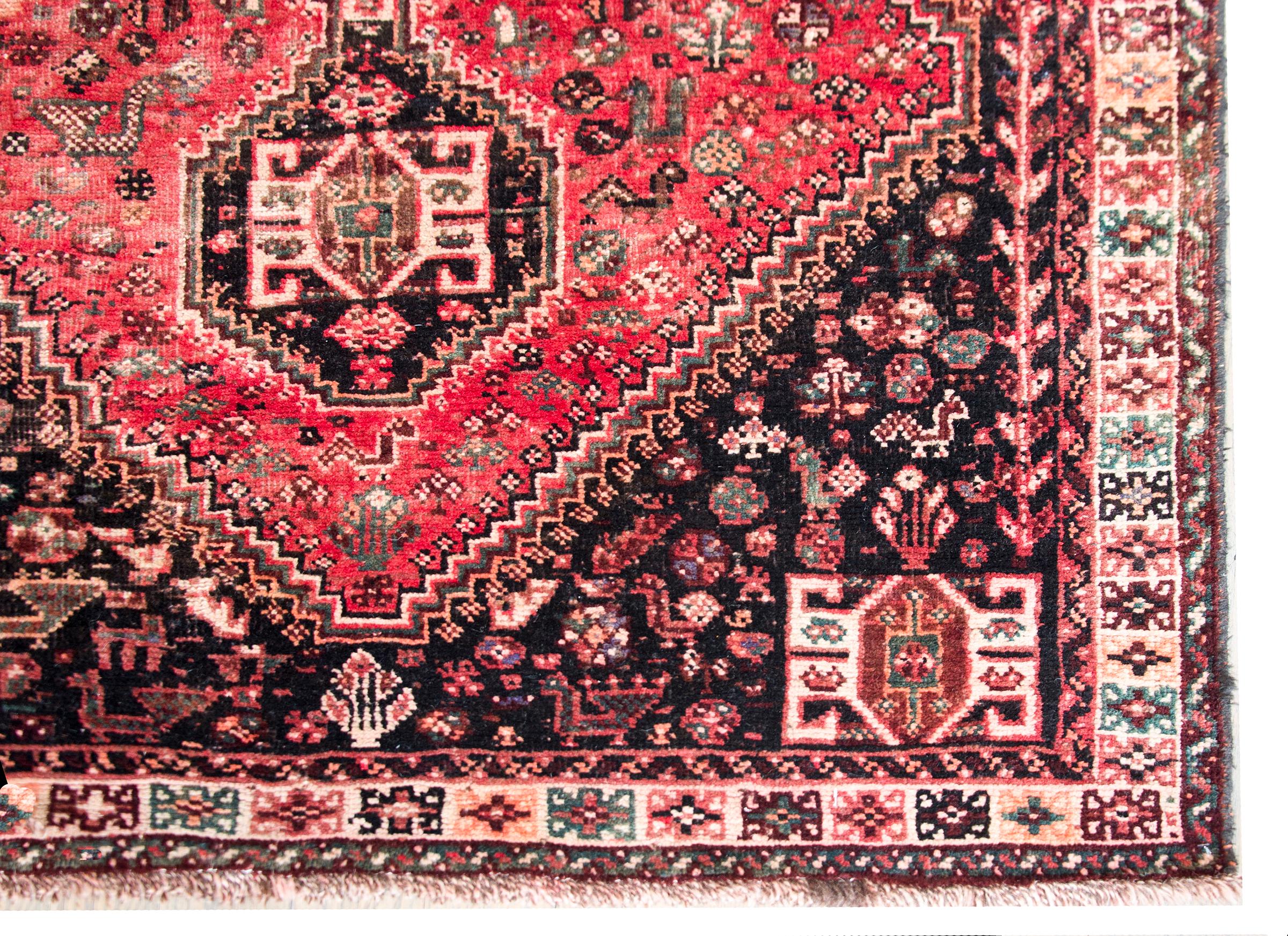 Mid-20th Century Persian Shiraz Rug For Sale 6