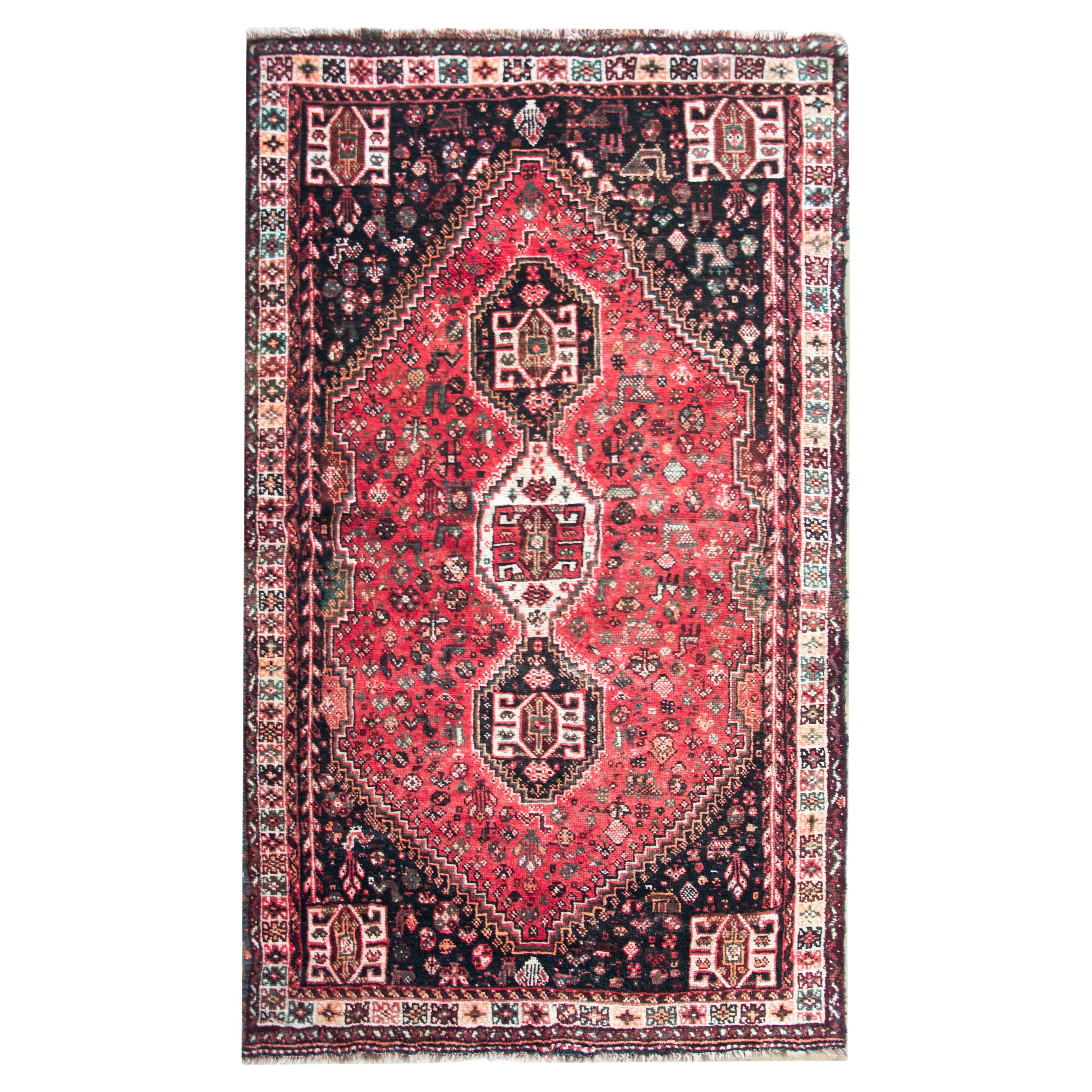 Mid-20th Century Persian Shiraz Rug For Sale
