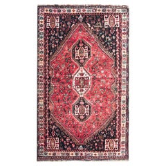 Persischer Shiraz-Teppich aus der Mitte des 20.