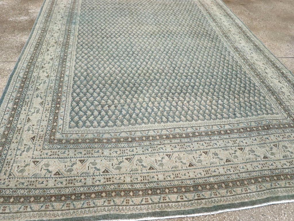 Mid-20th Century Persian Tabriz Accent Carpet For Sale 1