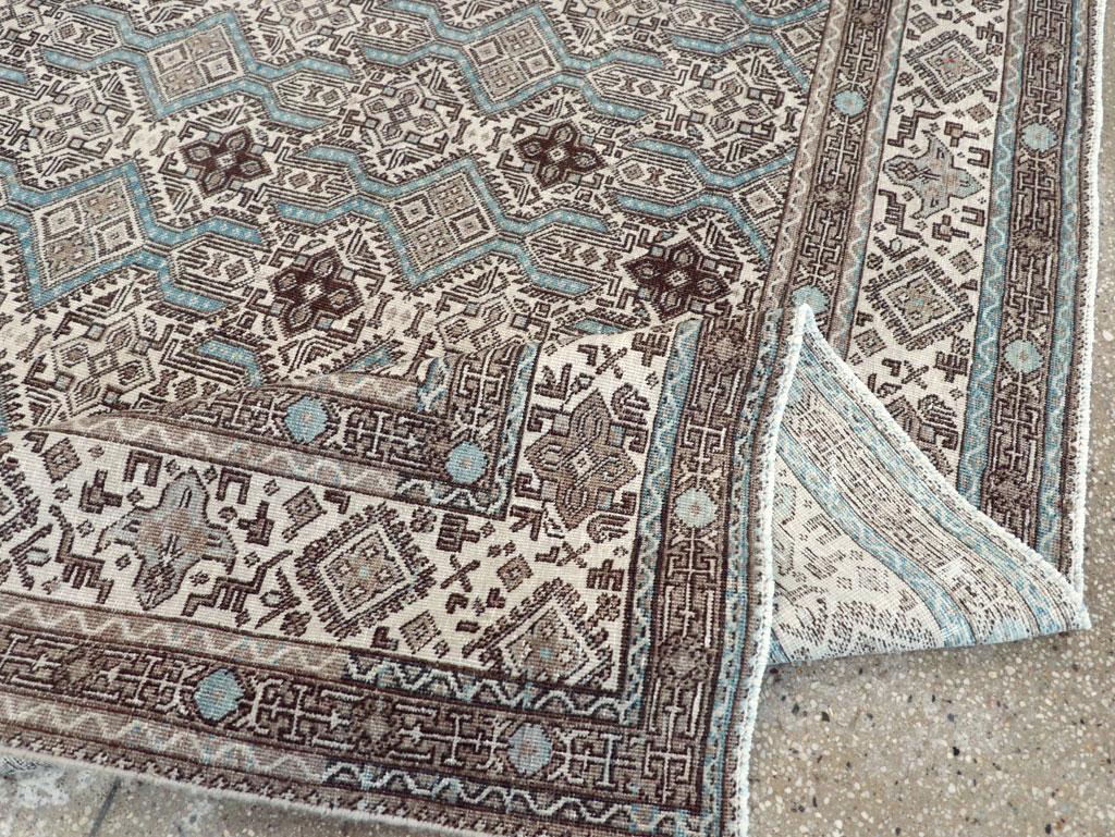 Mid-20th Century Persian Tabriz Accent Carpet For Sale 2