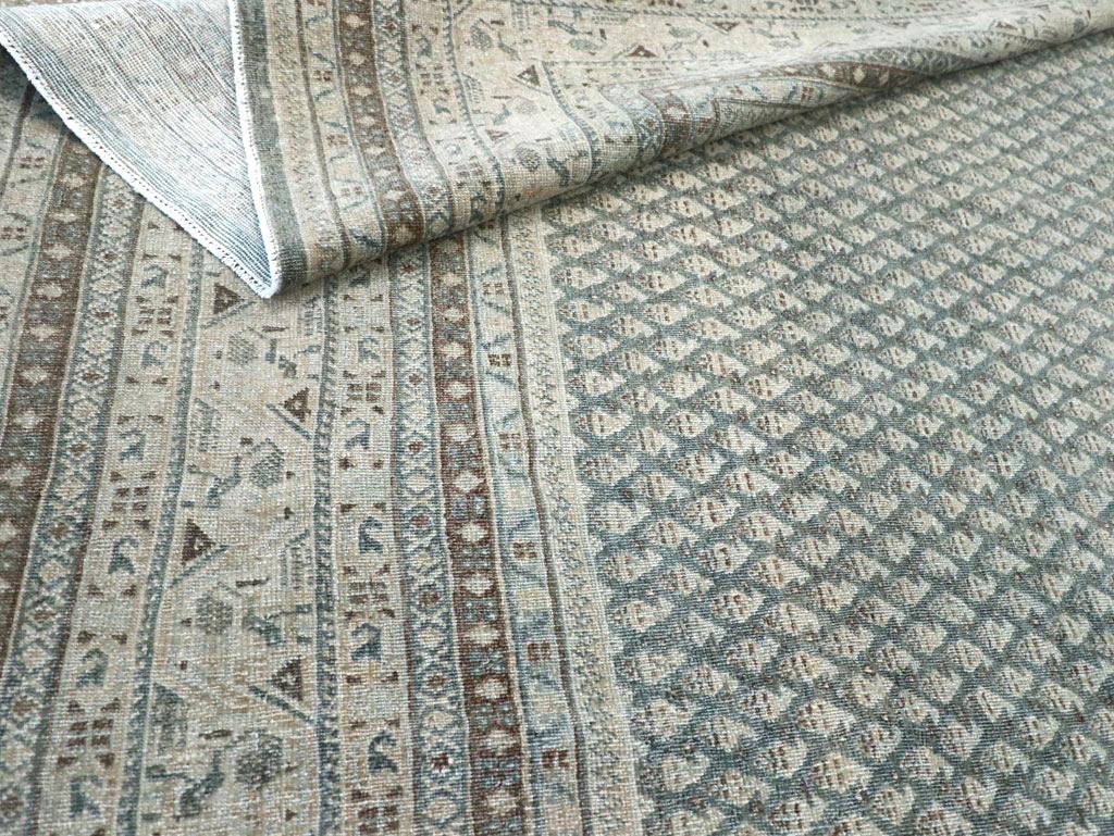 Mid-20th Century Persian Tabriz Accent Carpet For Sale 3