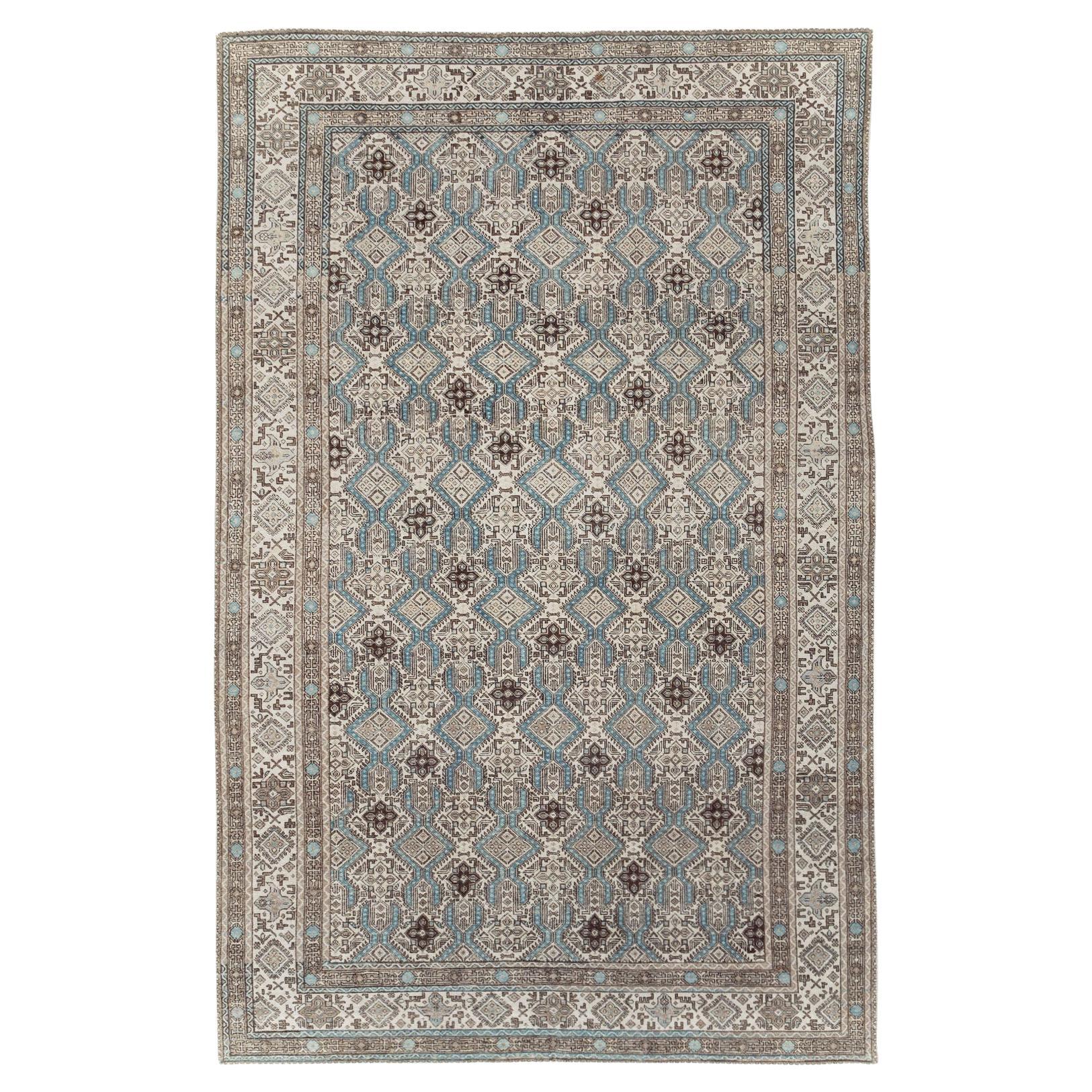 Mid-20th Century Persian Tabriz Accent Carpet