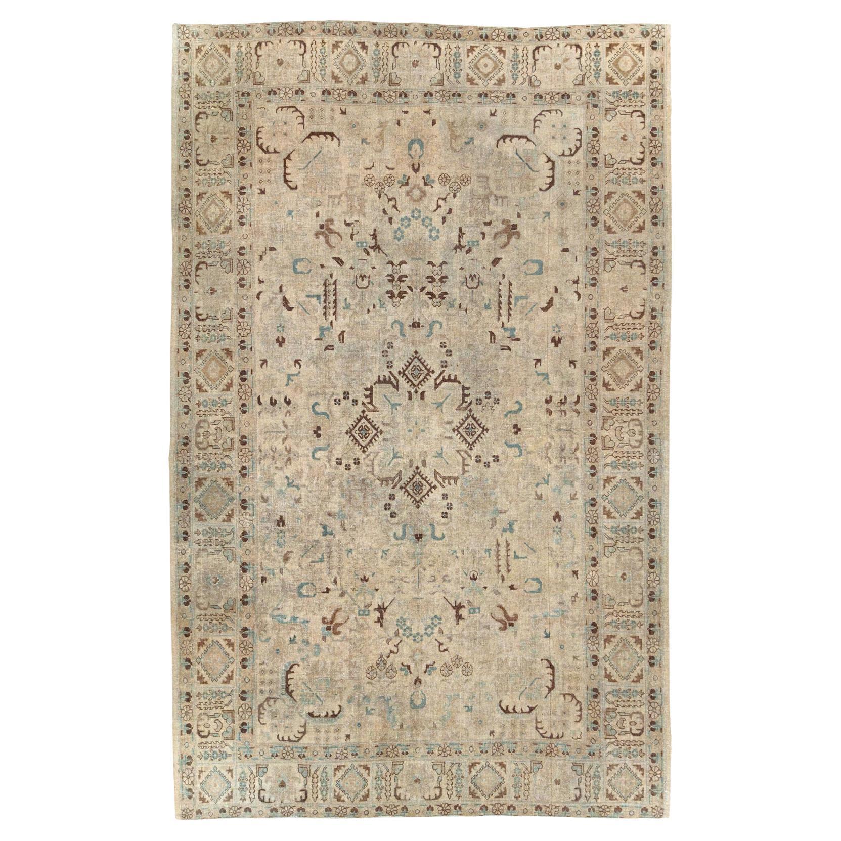 Mid-20th Century Persian Tabriz Accent Rug