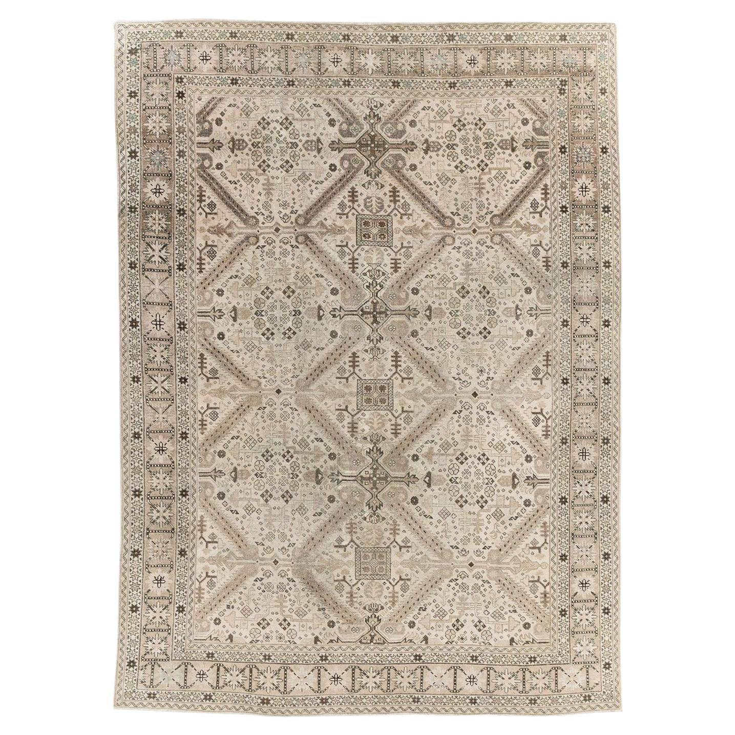 Mid-20th Century Persian Tabriz Accent Rug