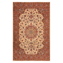 Persischer Täbriz-Teppich aus der Mitte des 20. Jahrhunderts (  5' 10"" x 9' - 178 x 275 cm )