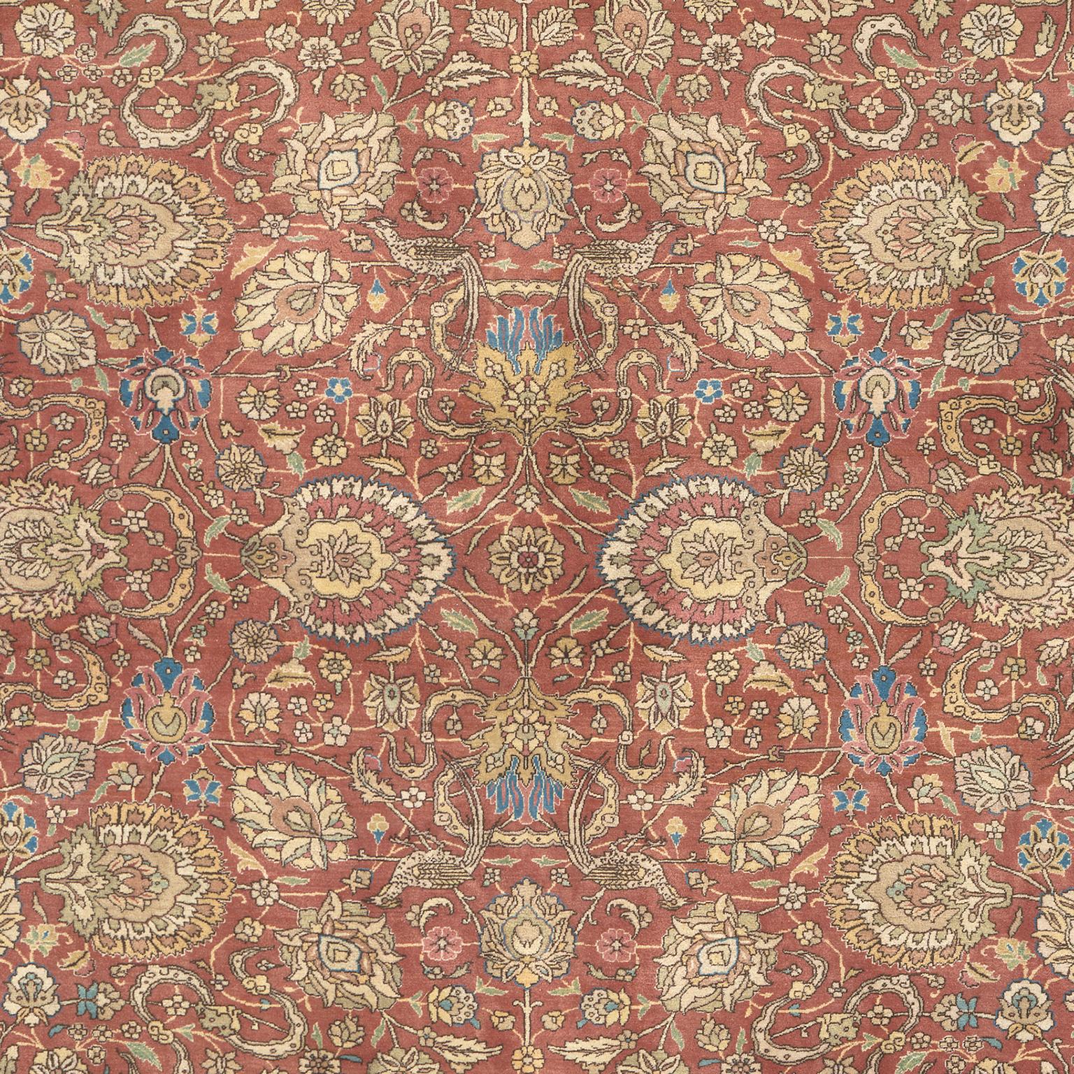 Persischer Täbris-Teppich aus der Mitte des 20. Jahrhunderts (Tabriz) im Angebot