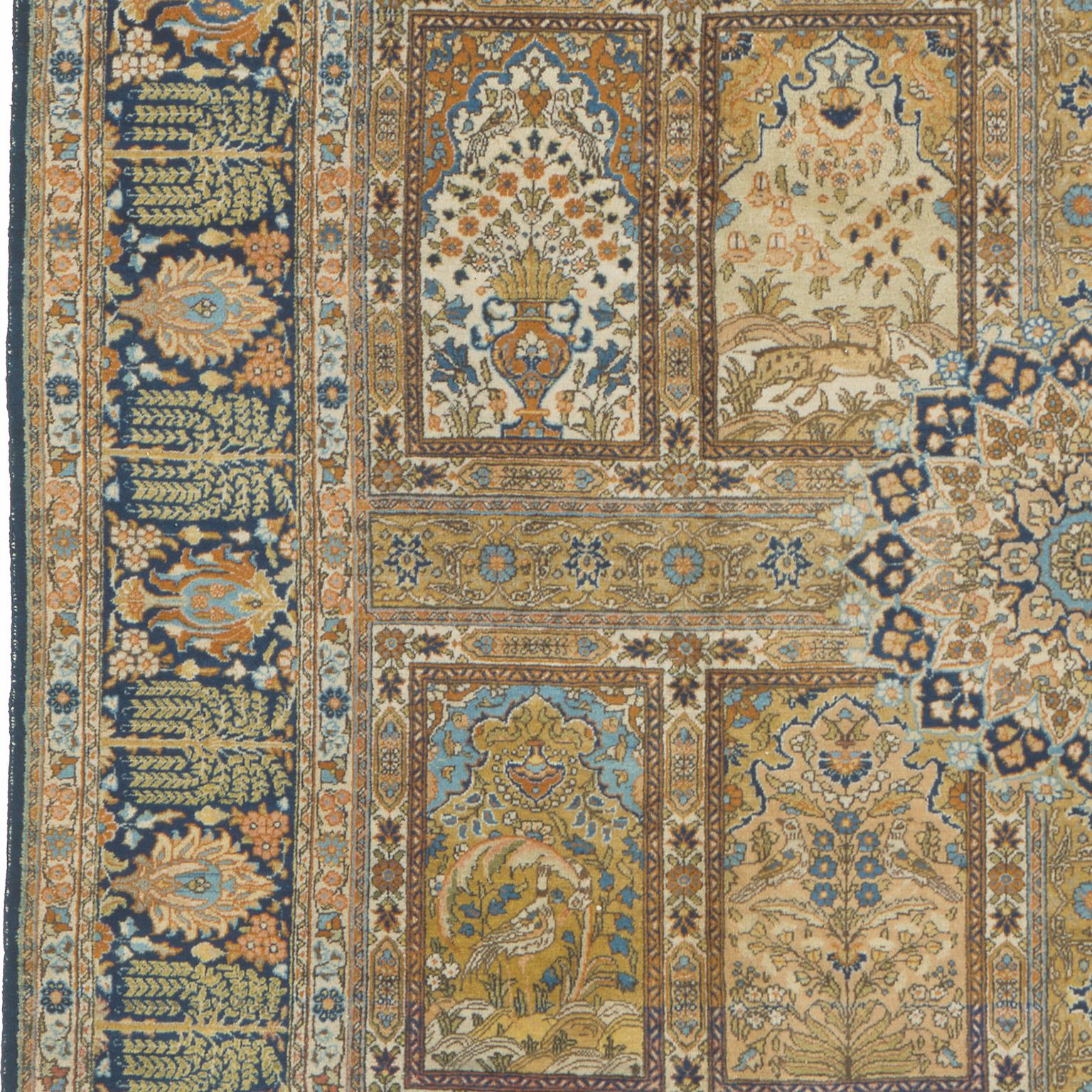 Wool Mid-20th Century Persian Tabriz Rug For Sale