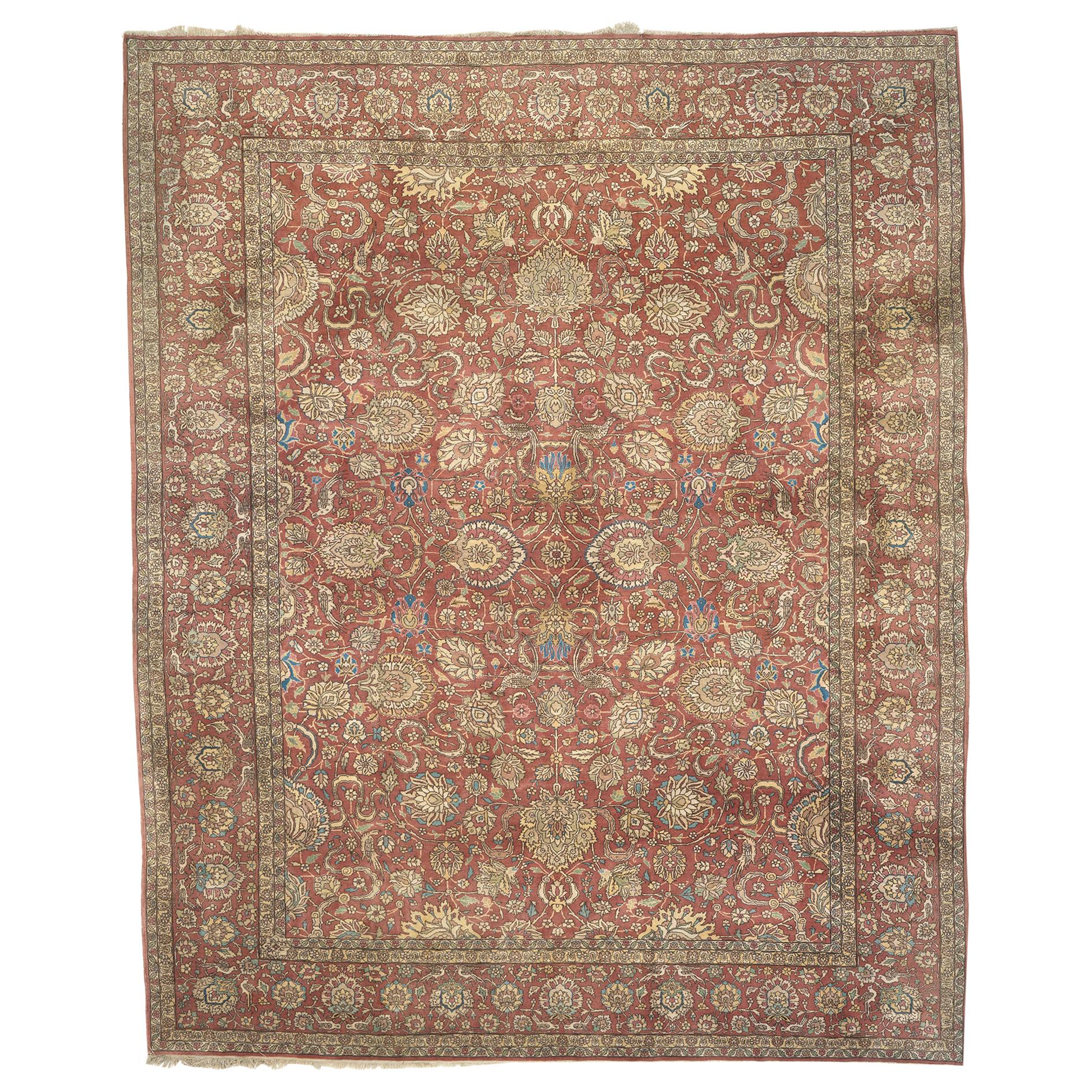 Persischer Täbris-Teppich aus der Mitte des 20. Jahrhunderts