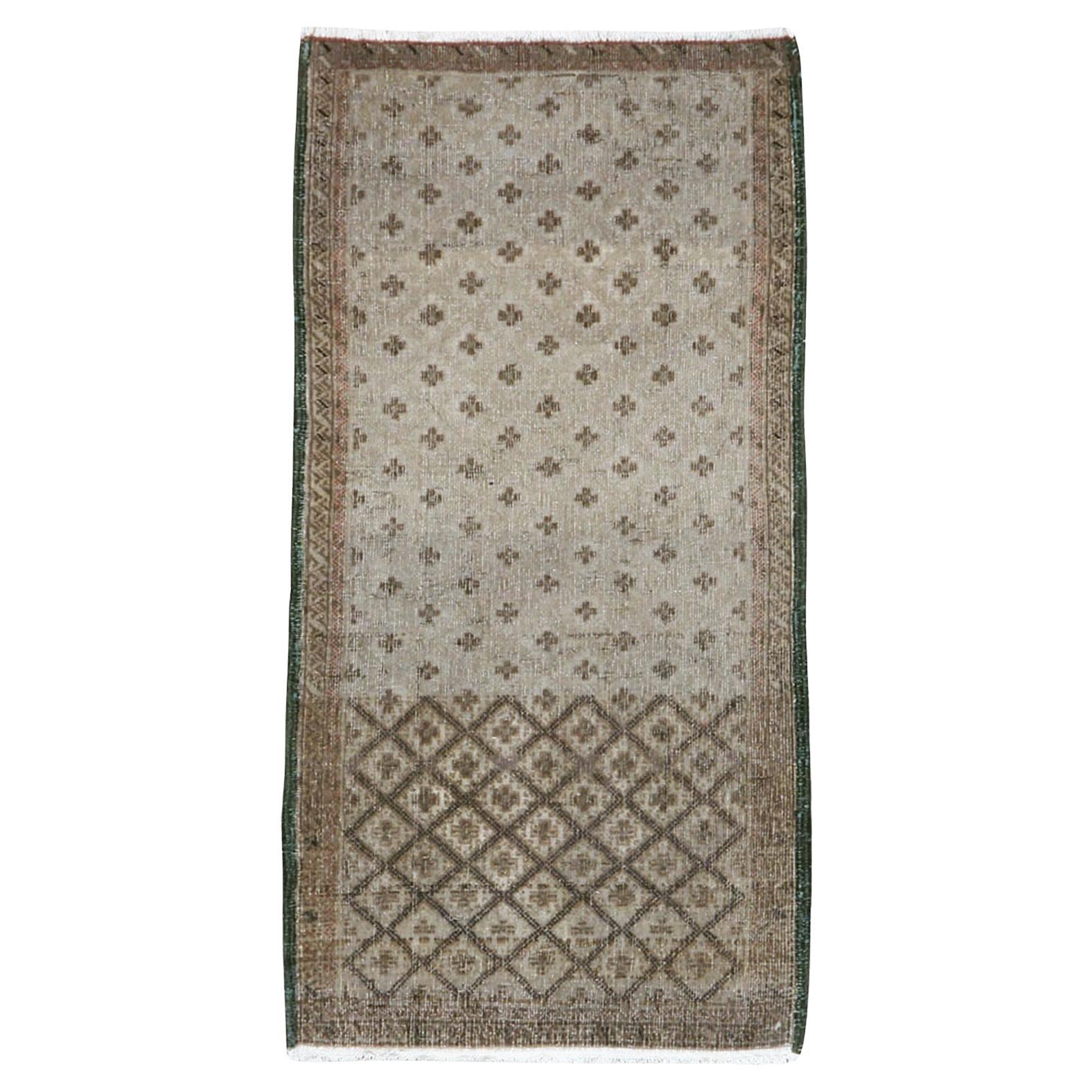 Mid-20th Century Persian Tabriz Throw Rug
