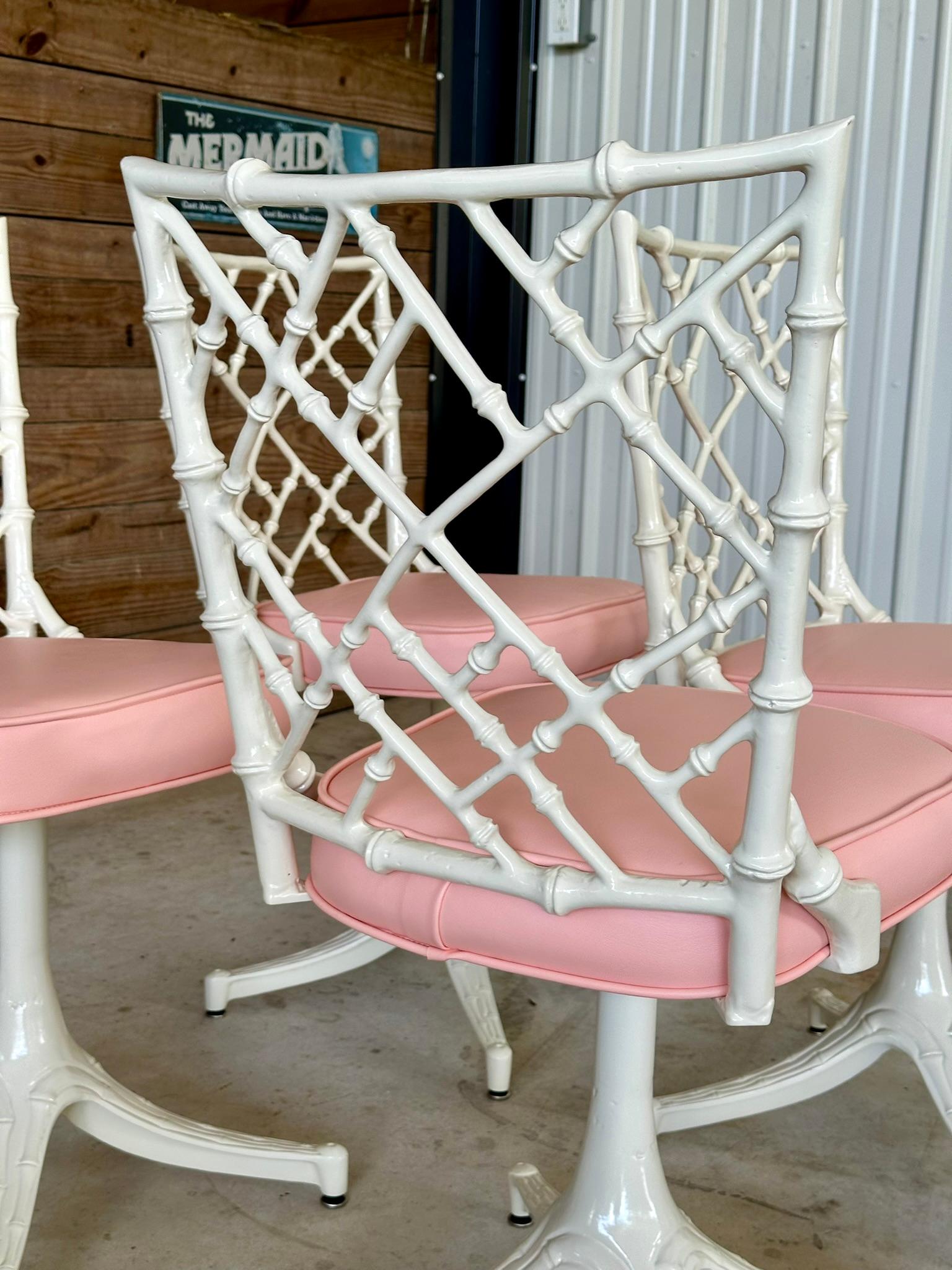 Mid-20th Century Phyllis Morris for Kessler Aluminum Powder Coated Custom Uphols 4