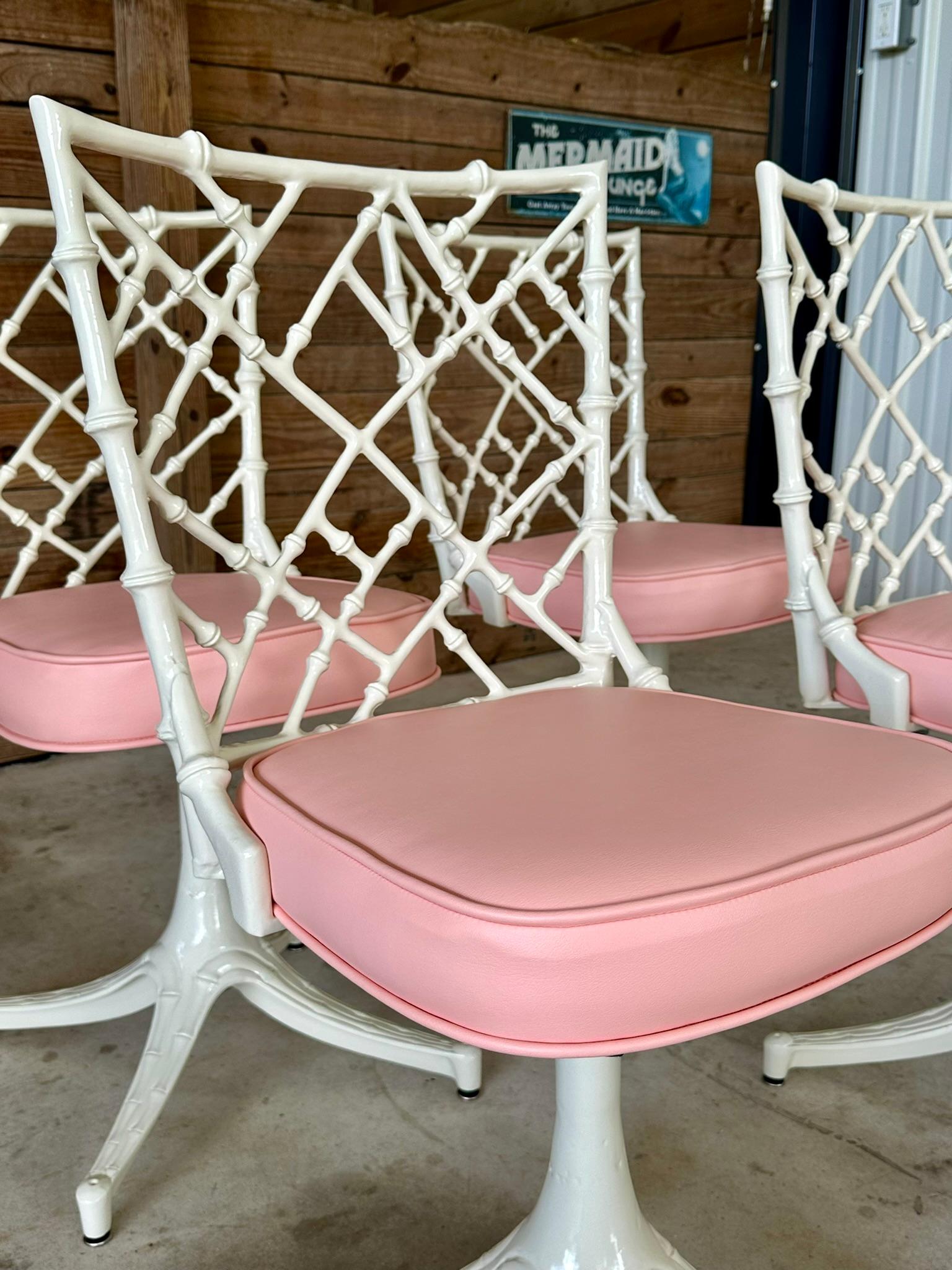 Mid-20th Century Phyllis Morris for Kessler Aluminum Powder Coated Custom Uphols 7