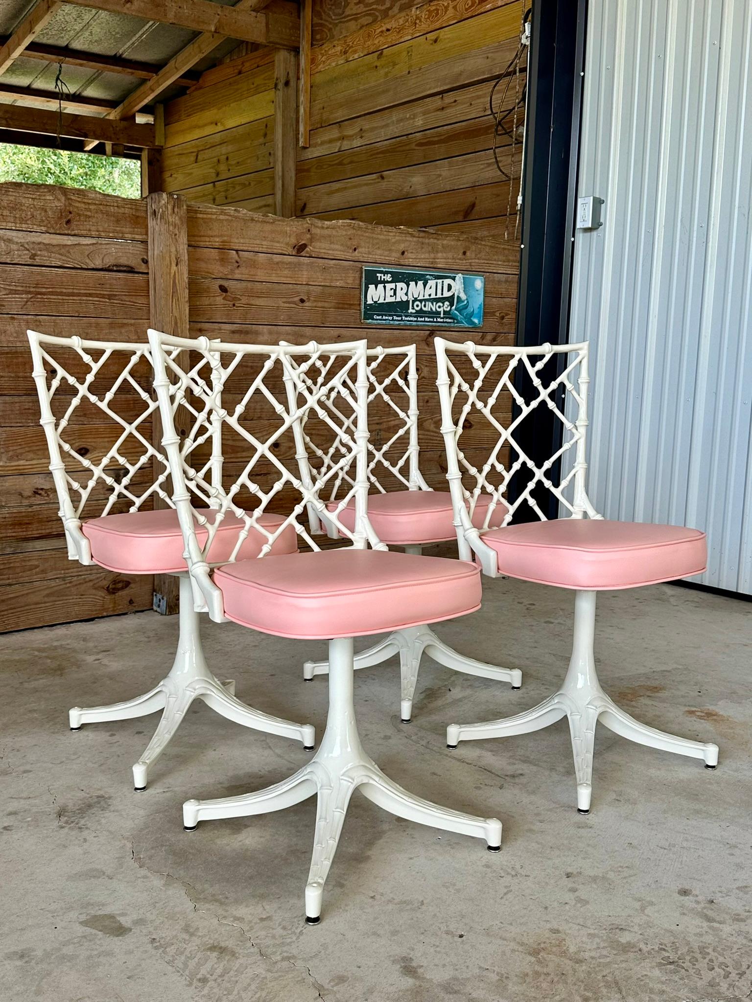 Mid-20th Century Phyllis Morris for Kessler Aluminum Powder Coated Custom Uphols 8