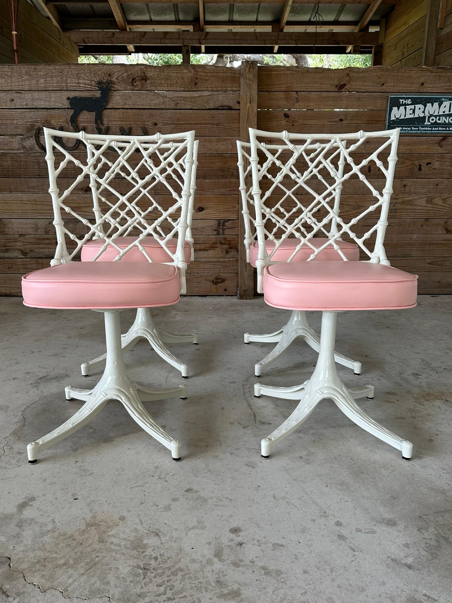 Mid-20th Century Phyllis Morris for Kessler Aluminum Powder Coated Custom Uphols 9