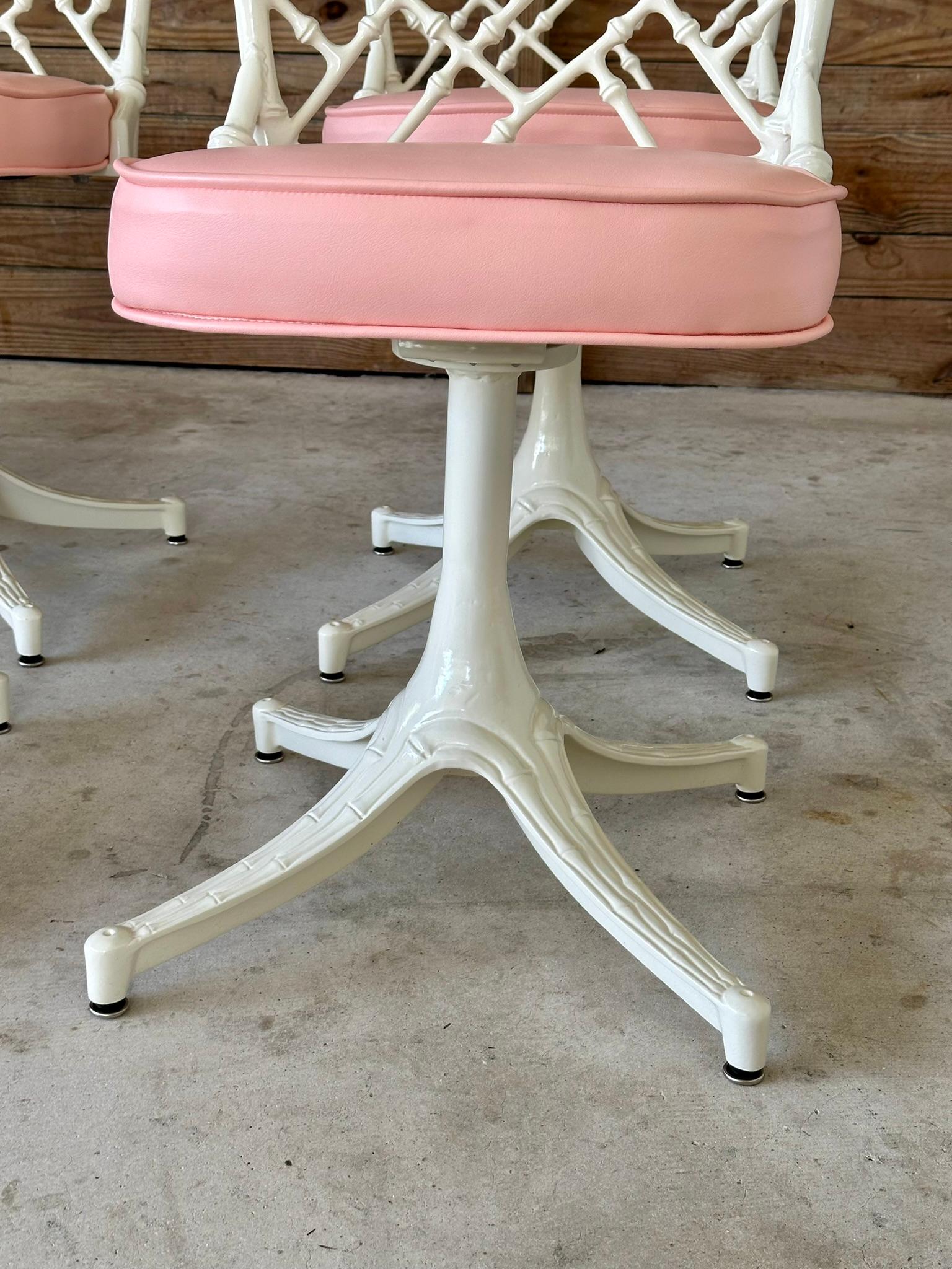 Mid-20th Century Phyllis Morris for Kessler Aluminum Powder Coated Custom Uphols 2