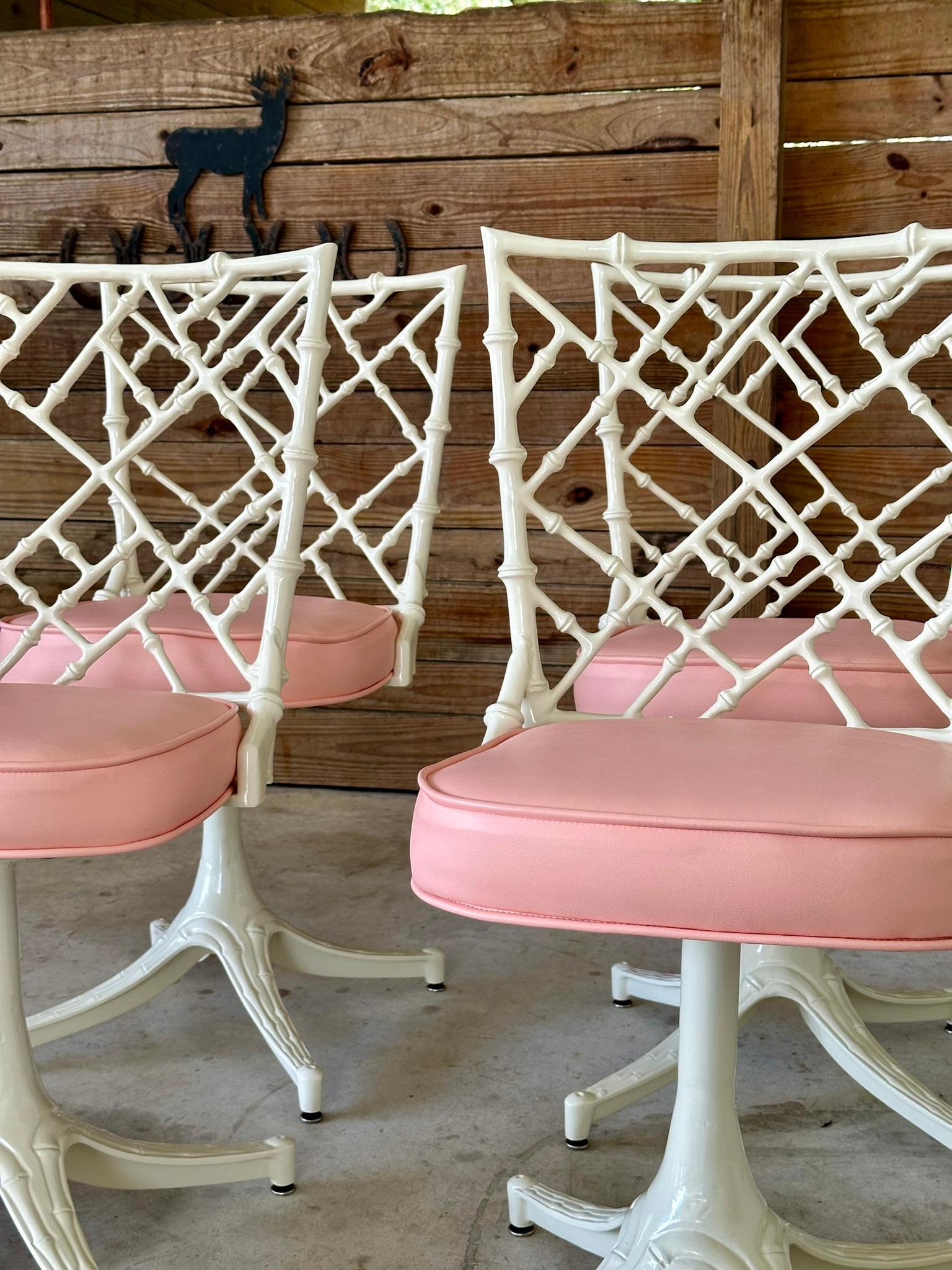 Mid-20th Century Phyllis Morris for Kessler Aluminum Powder Coated Custom Uphols 3