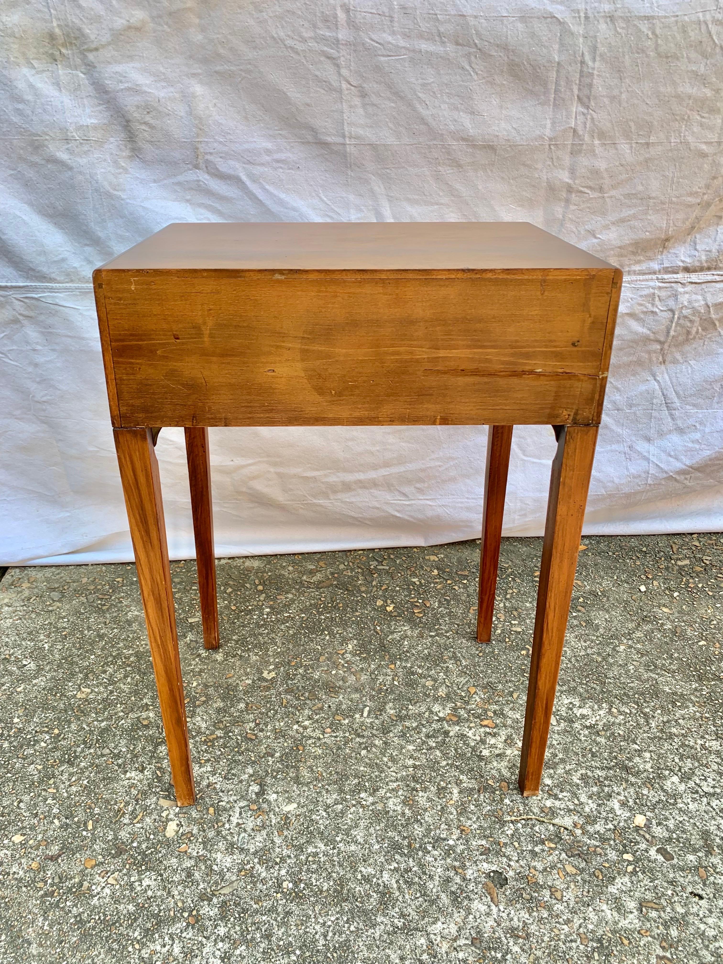 Mid 20th Century Pine Two Drawer Side Table For Sale 6