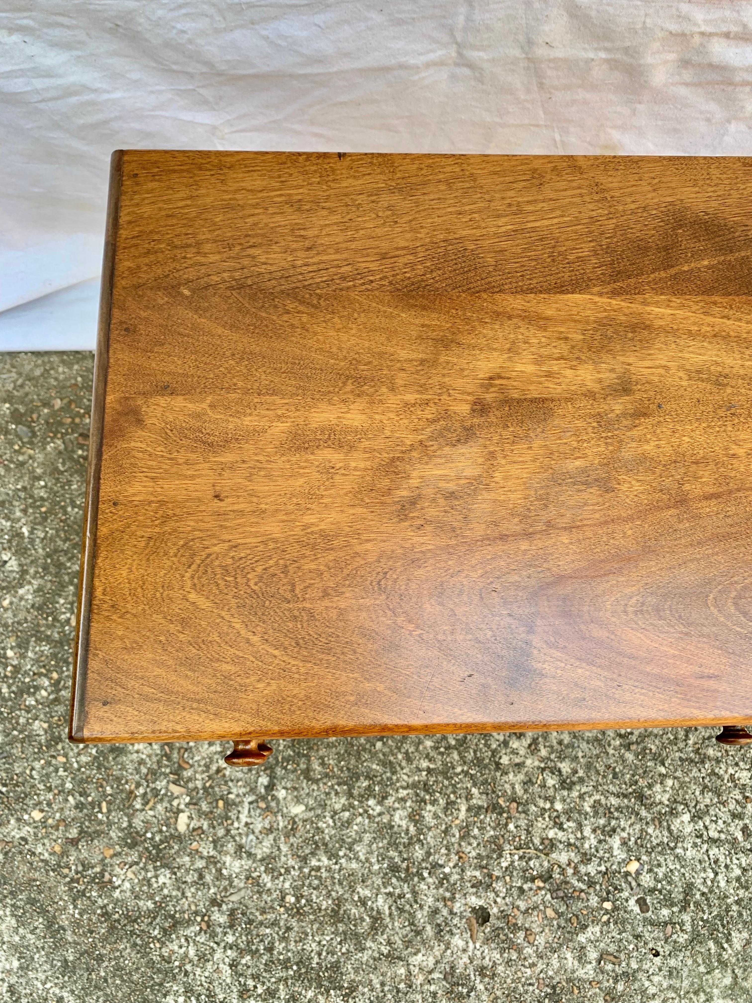 Mid 20th Century Pine Two Drawer Side Table For Sale 1