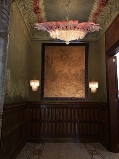 Mid-20th Century Pink Murano Chandelier