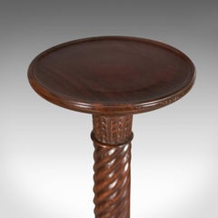 Mid-20th Century Plant Stand, William IV Revival Torchère in Dark Mahogany