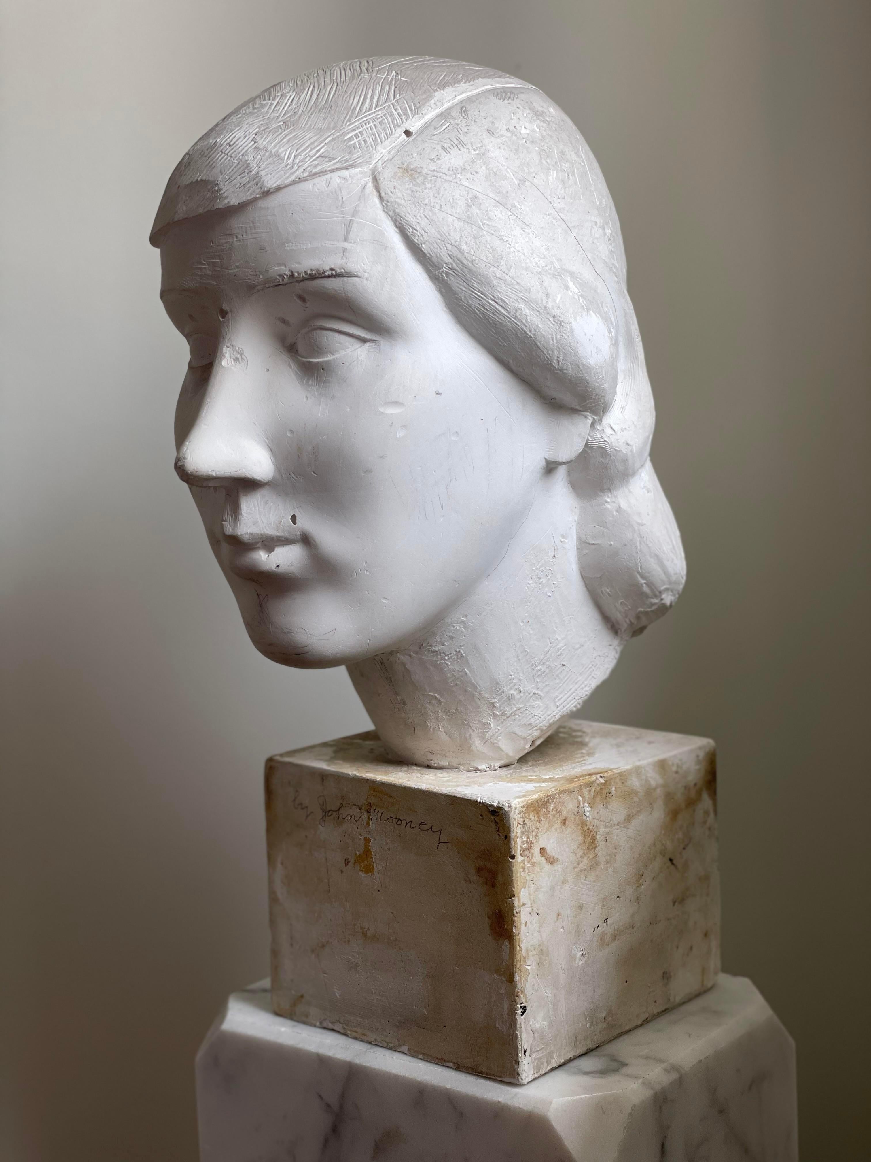 Mid 20th Century Plaster Bust In Good Condition For Sale In W Allenhurst, NJ