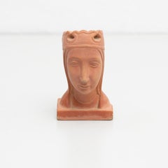 Mid-20th Century Plaster Montserrat Virgin Statue