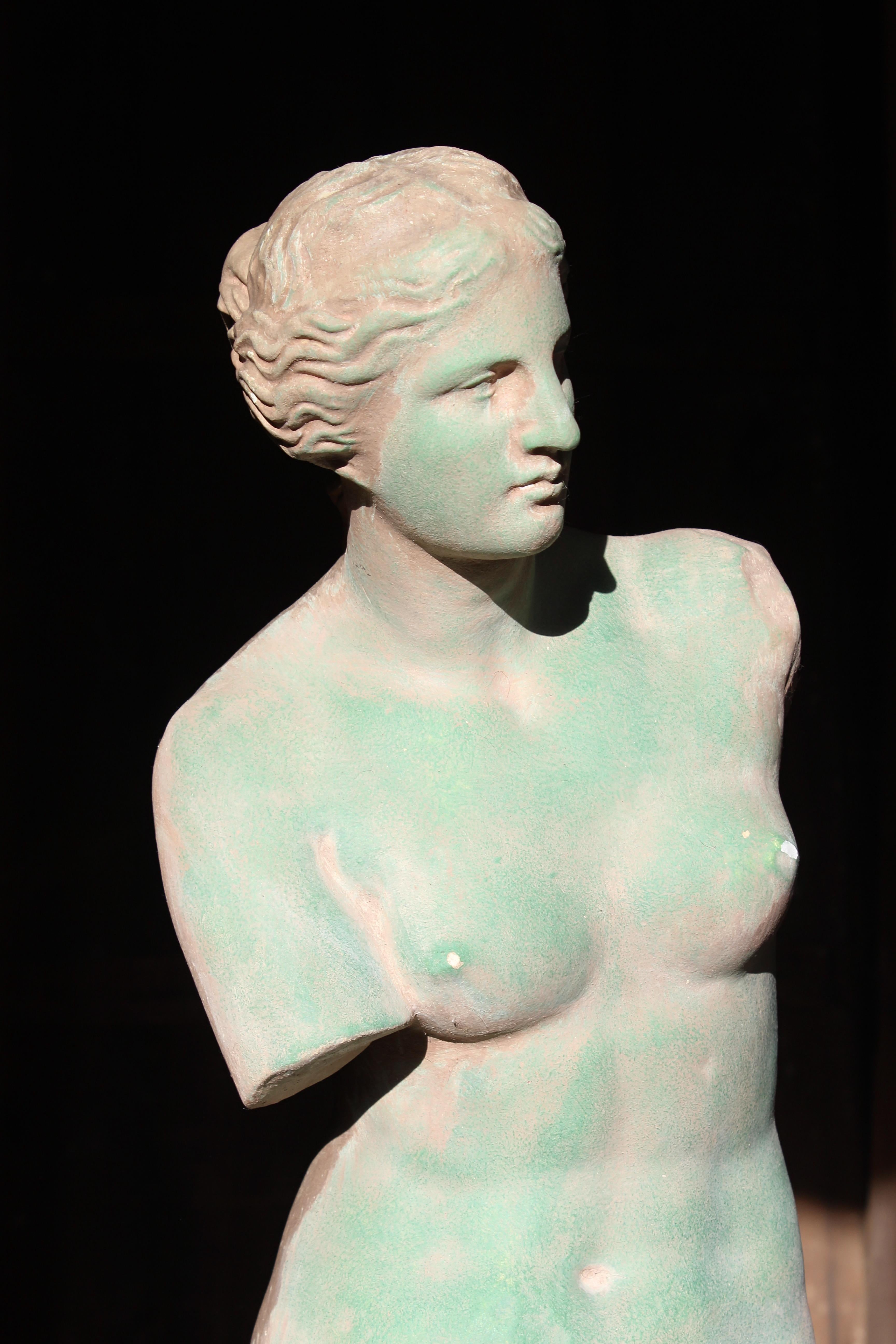 Mid 20th Century Plaster Venus De Milo Statue Grand Tour  1