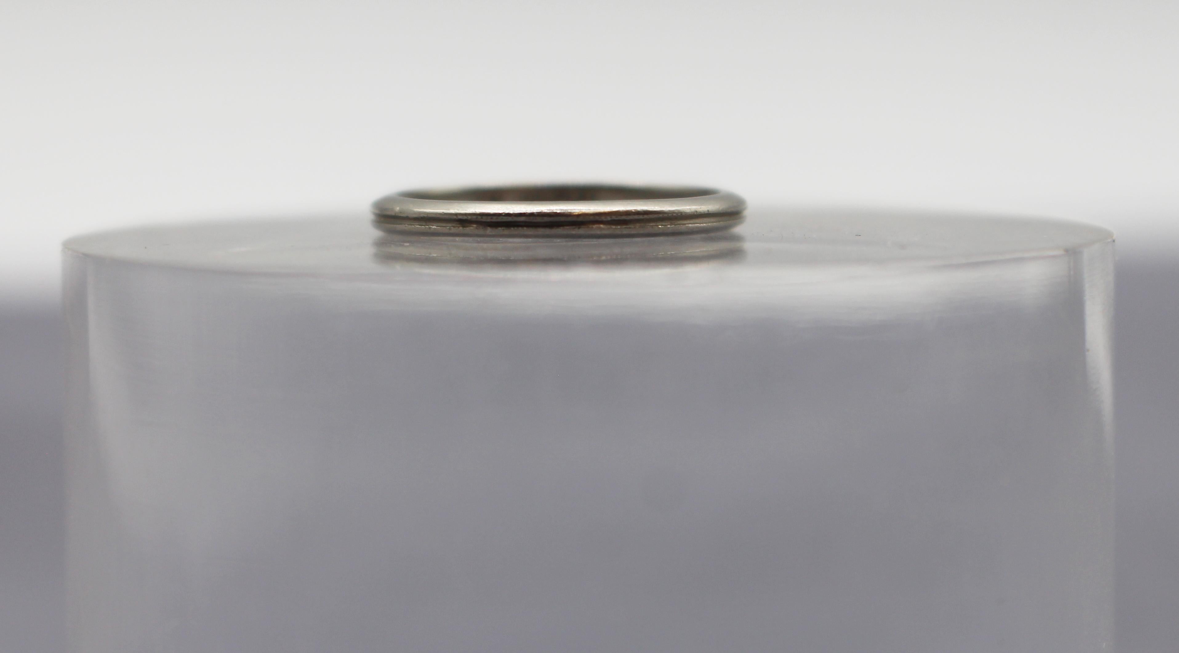 Mid-Century moderno Mid-20th Century Platinum Band in vendita