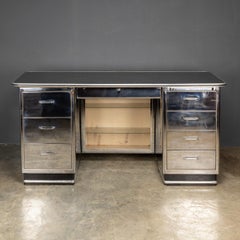 Vintage Mid-20th Century Polished Metal Medical Desk by Baisch