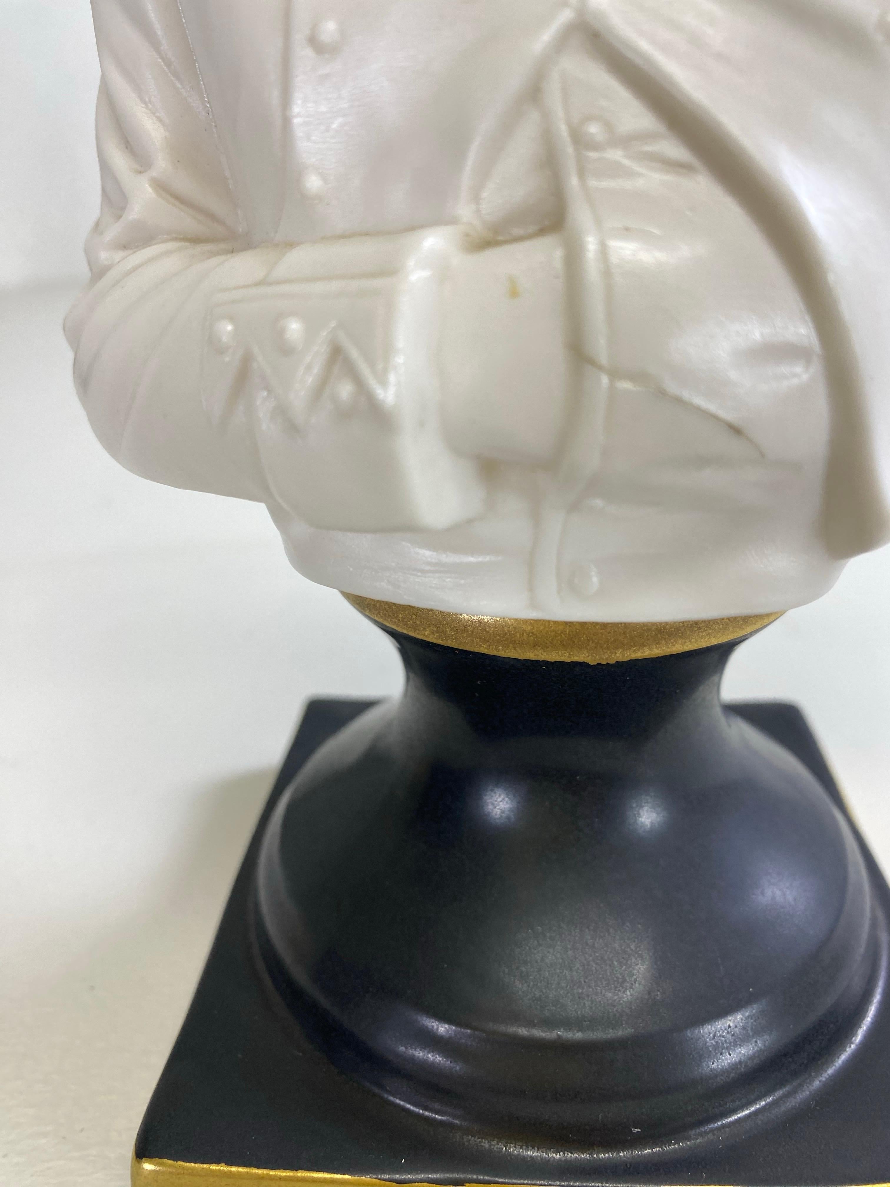 Hand-Crafted Mid 20th century porcelain bust of Napoleon Bonaparte