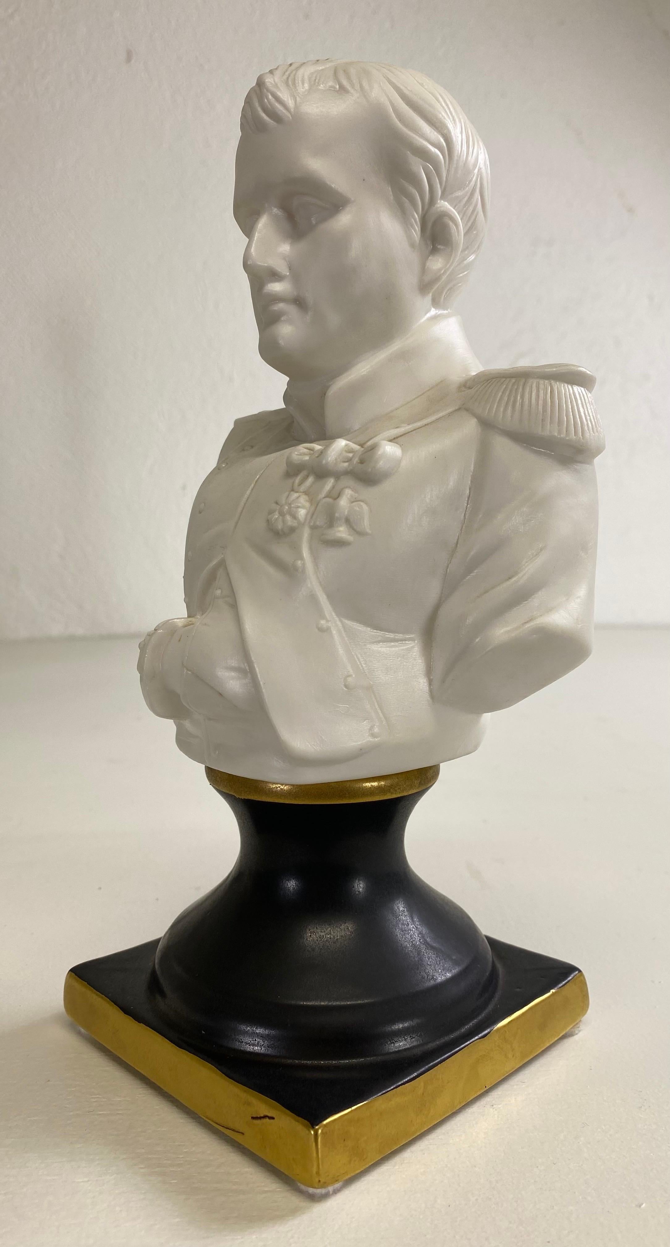 Mid-20th Century Mid 20th century porcelain bust of Napoleon Bonaparte