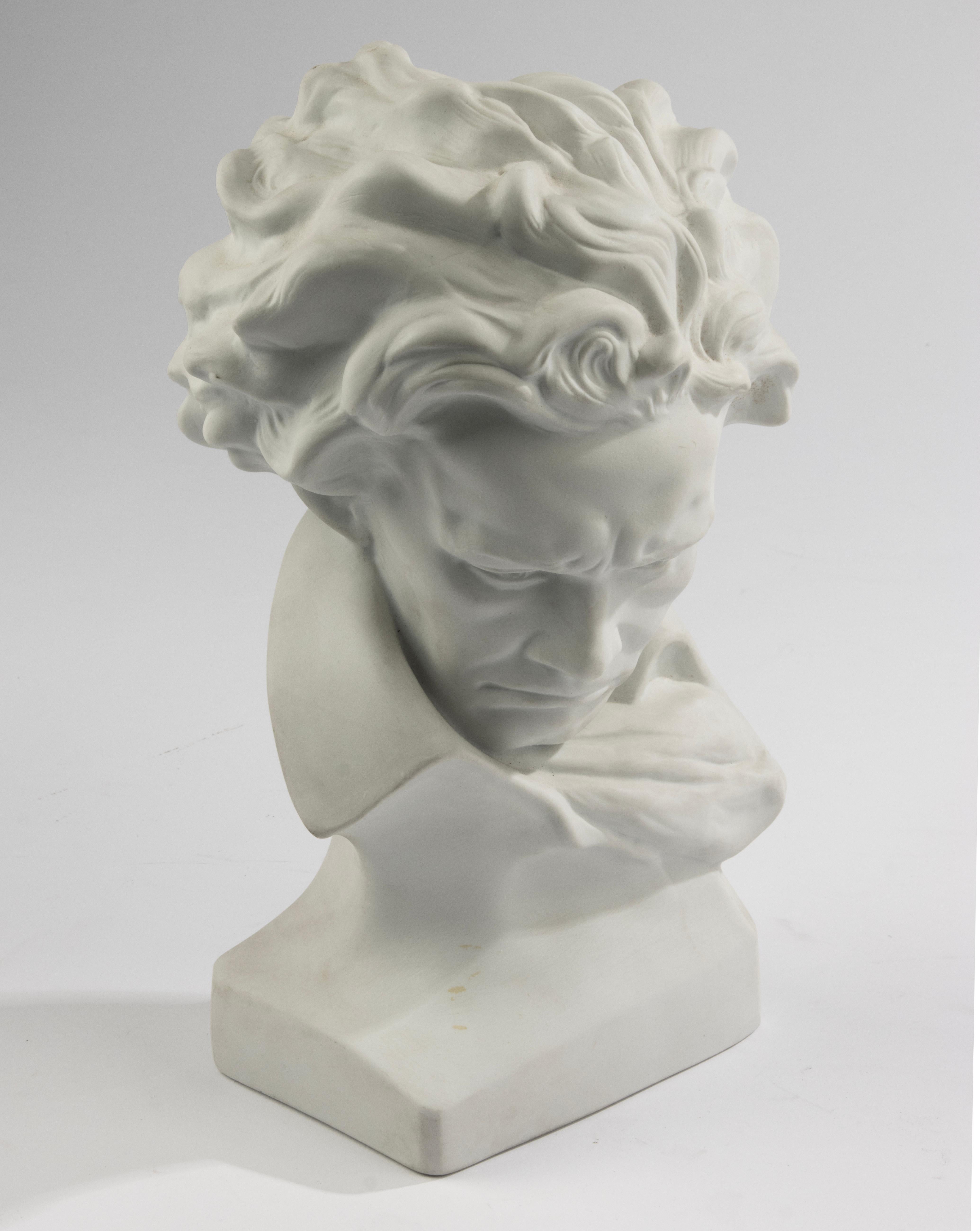 Mid 20th Century Porcelain Buste - Portrait of Beethoven - Limoges 10