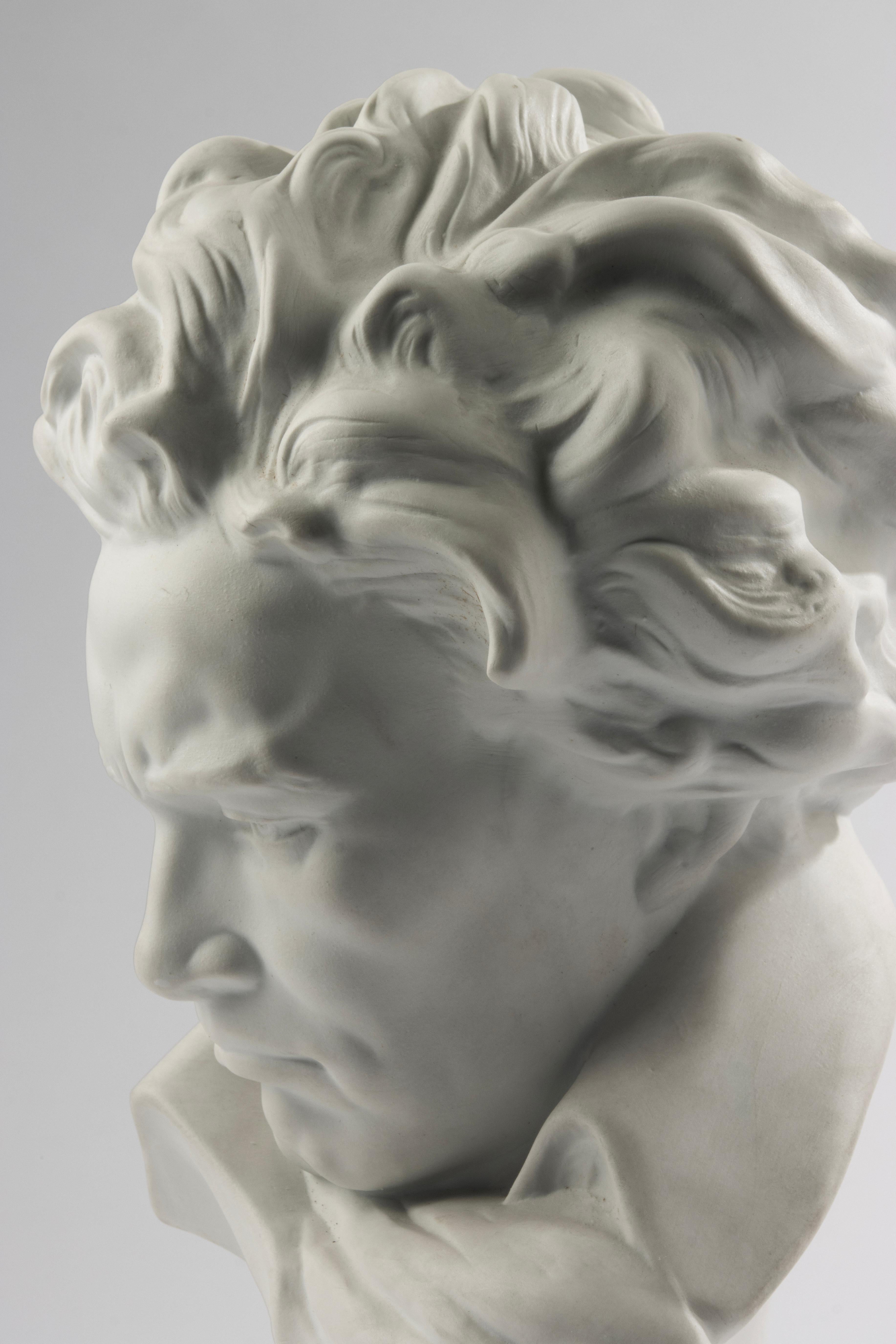 Mid 20th Century Porcelain Buste - Portrait of Beethoven - Limoges 1