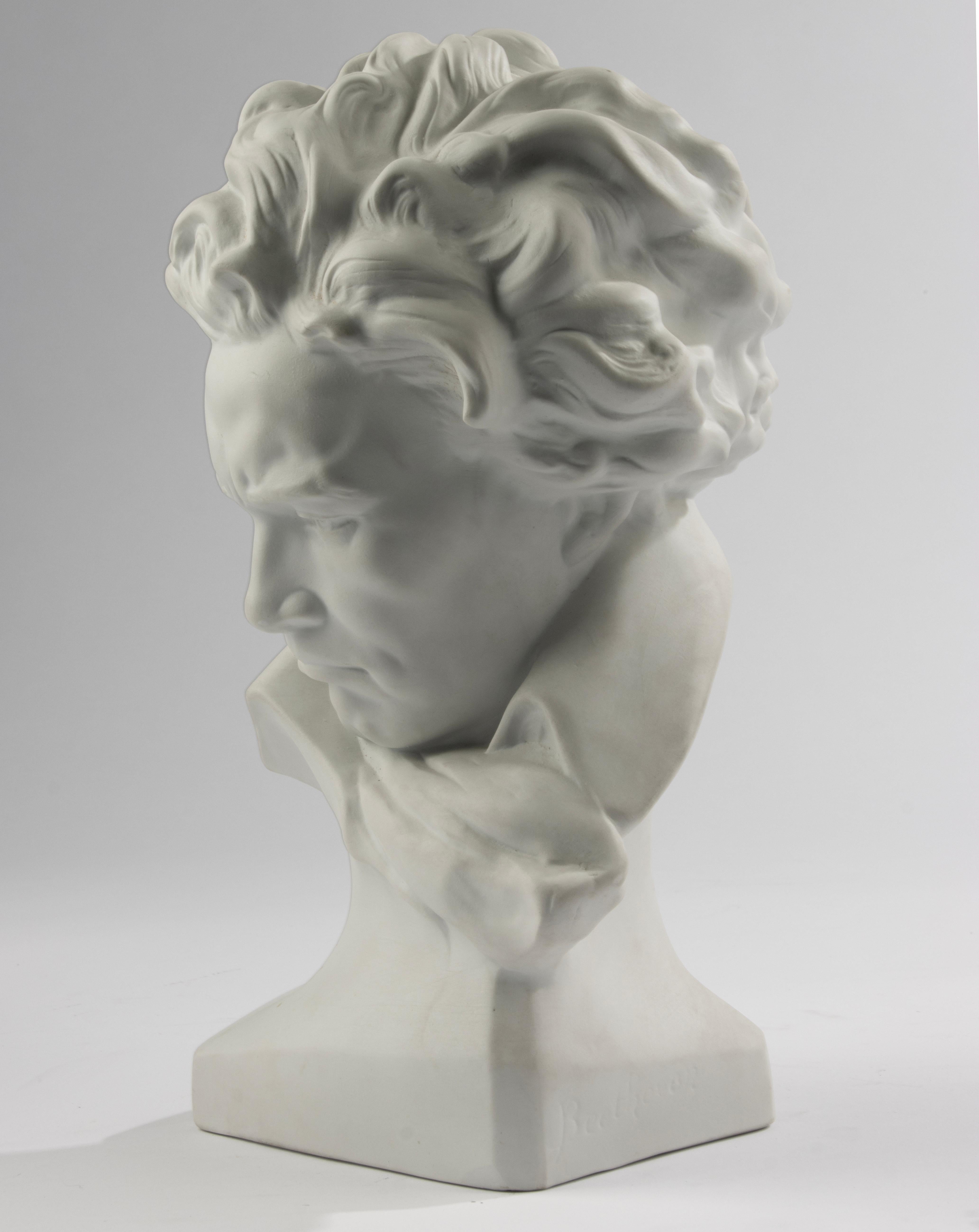Mid 20th Century Porcelain Buste - Portrait of Beethoven - Limoges 3