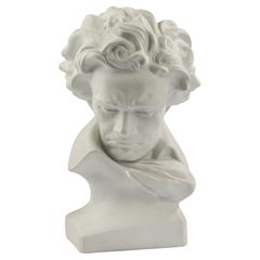 Mid 20th Century Porcelain Buste - Portrait of Beethoven - Limoges