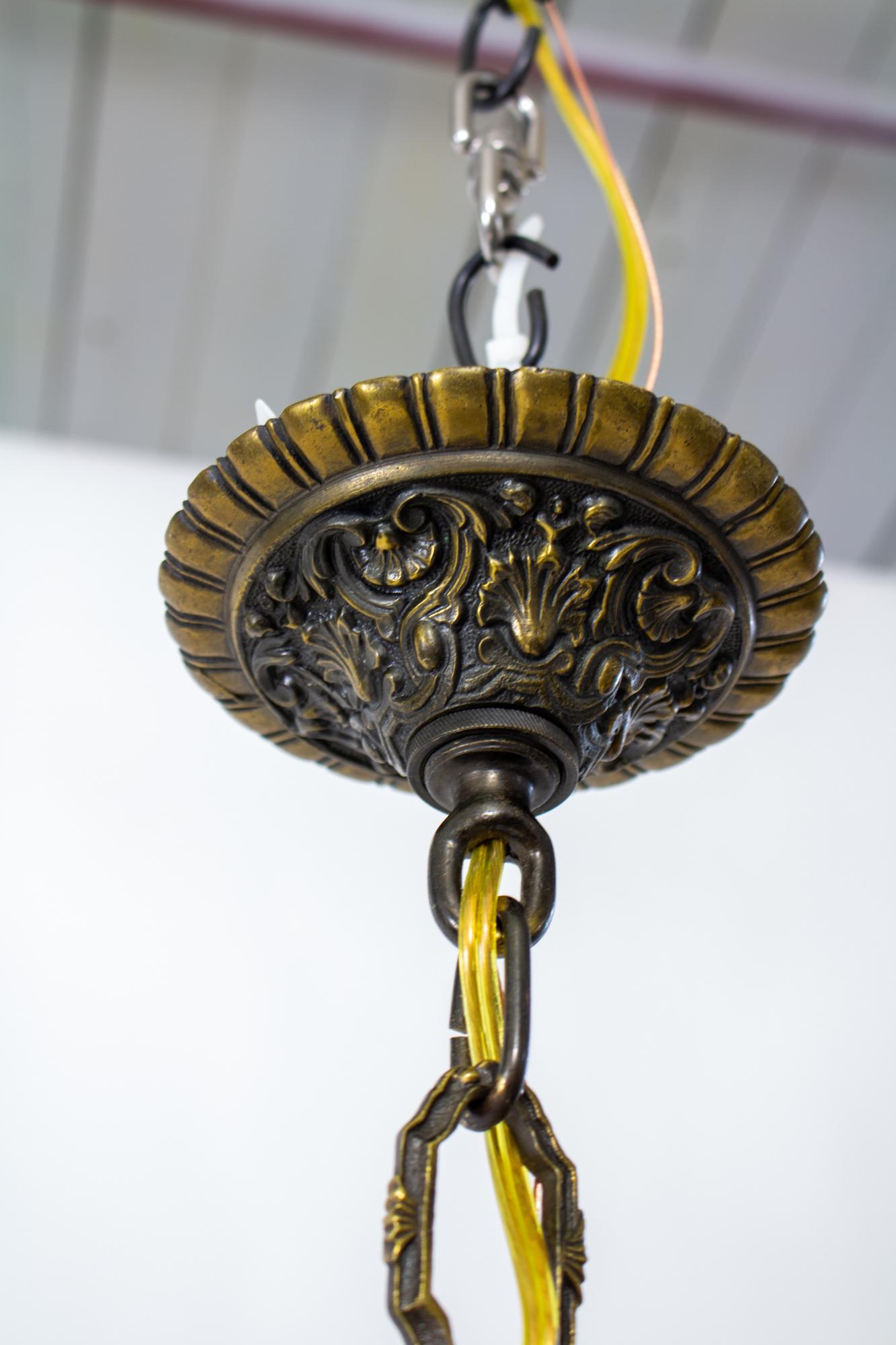 Laiton Lanterne portugaise en laiton coulé du milieu du XXe siècle en vente