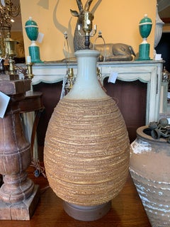 Mid-20th Century Pottery Lamp