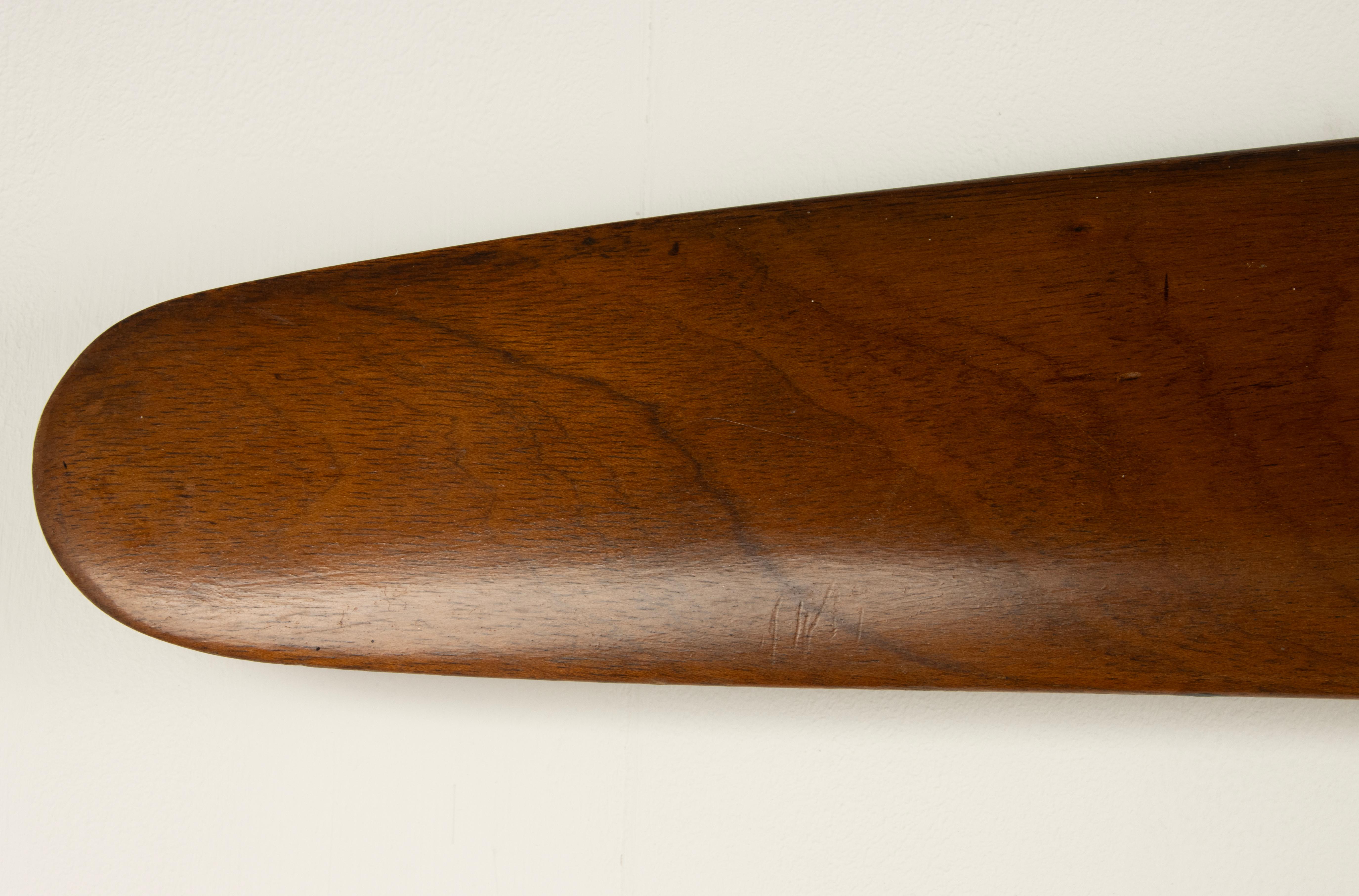 Mid-20th Century Propeller Clock - Wood - Aviation Design For Sale 10
