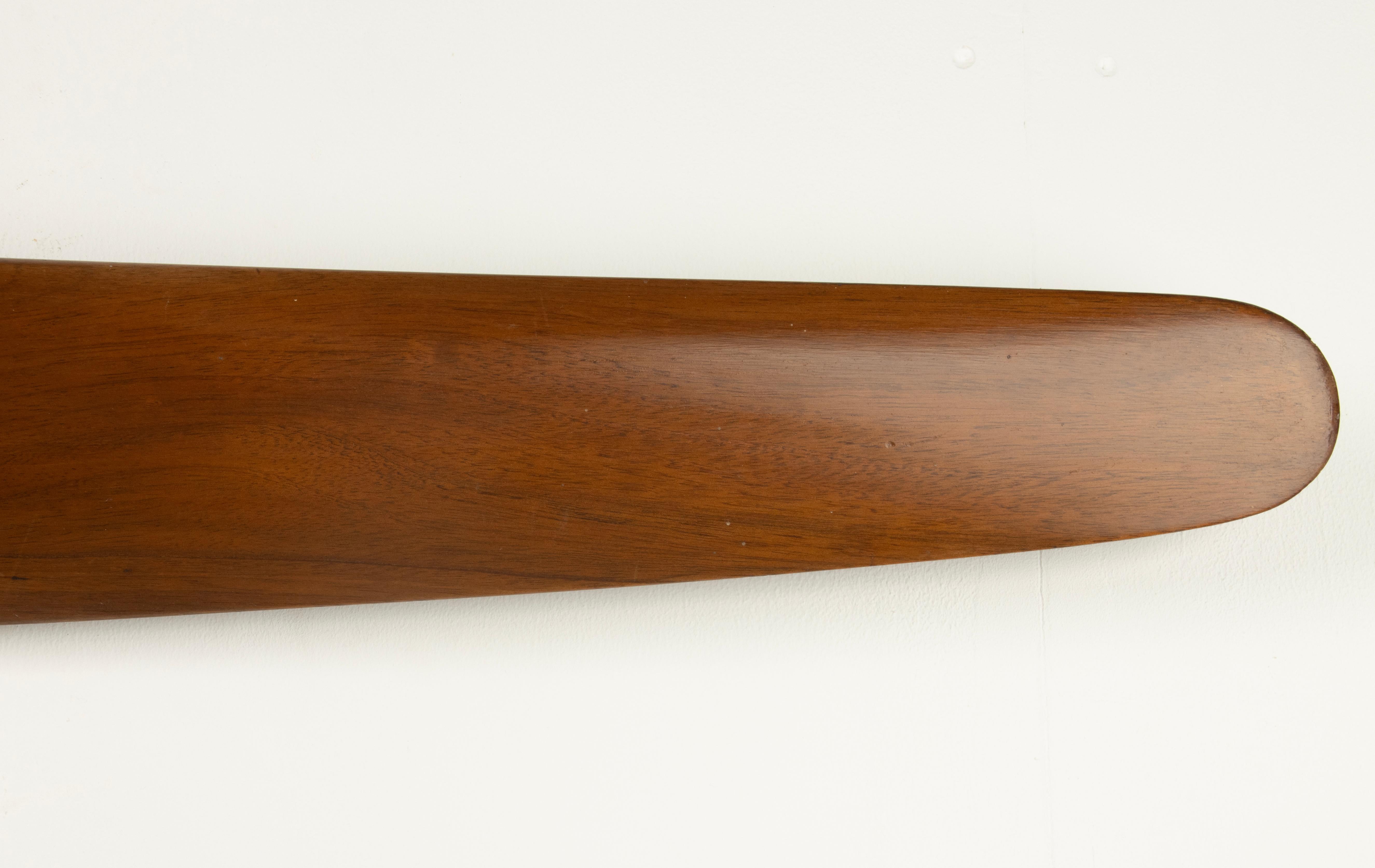 Mid-20th Century Propeller Clock - Wood - Aviation Design For Sale 2