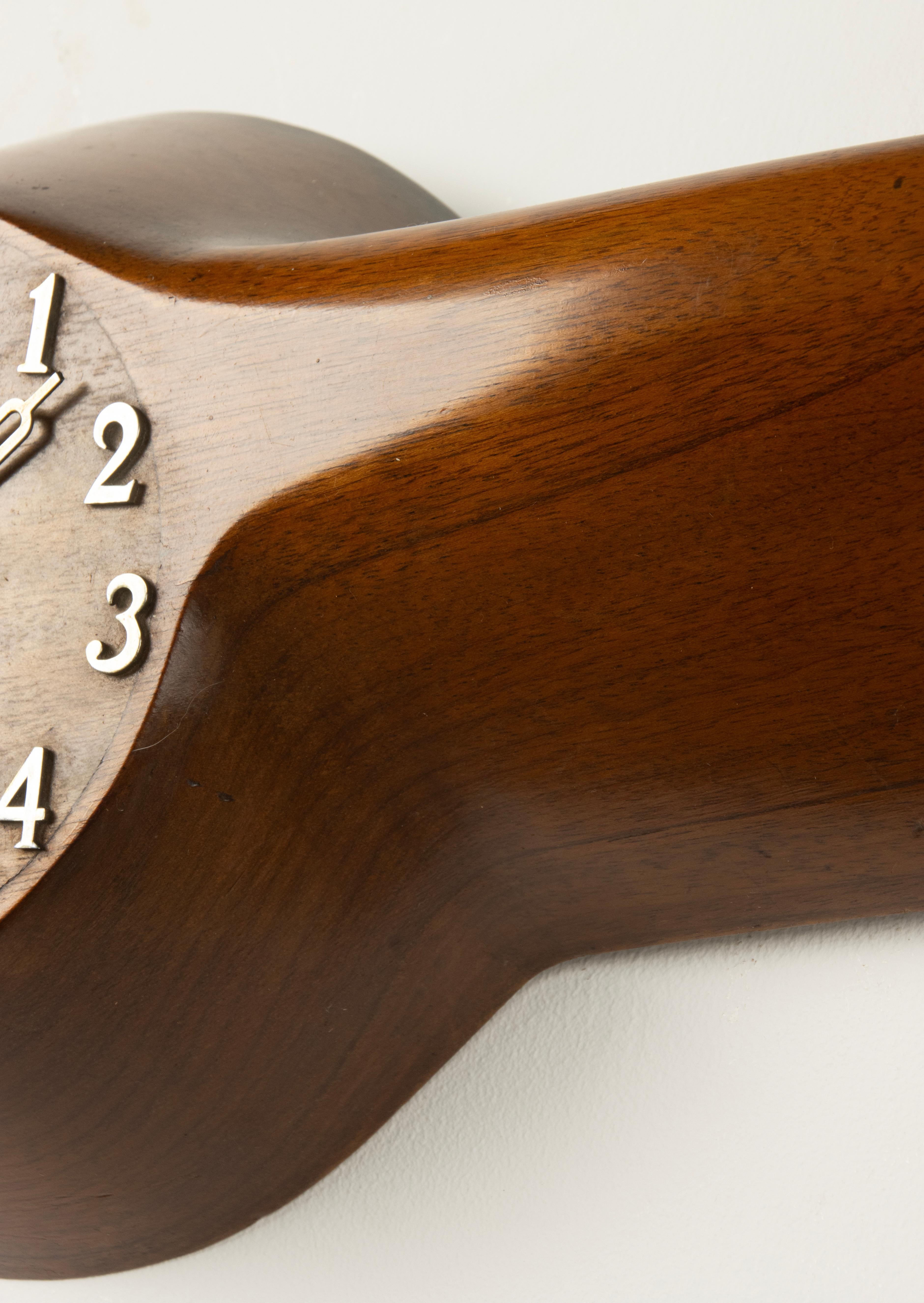 Mid-20th Century Propeller Clock - Wood - Aviation Design For Sale 3