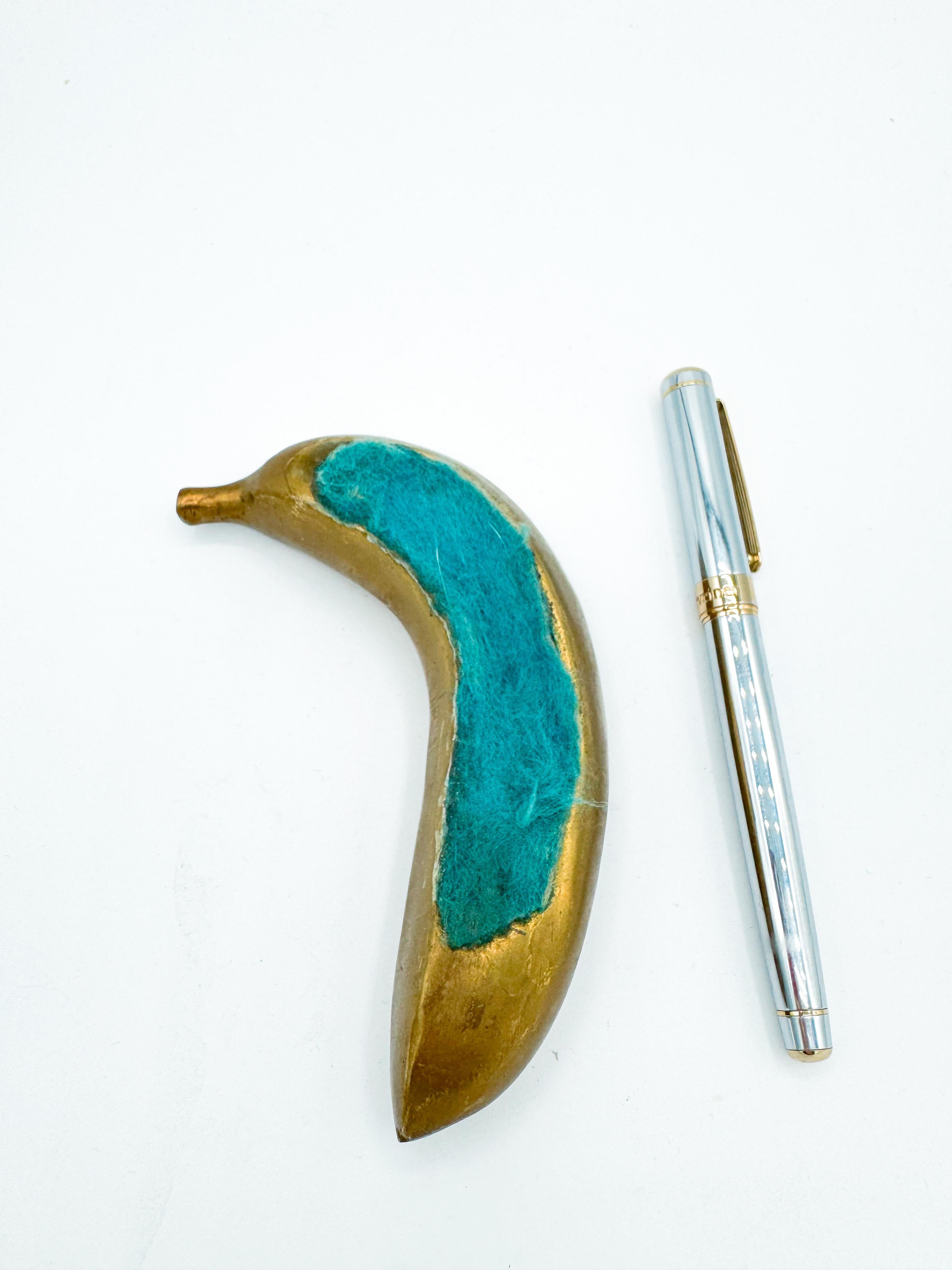 Mid 20th Century Quirky “Top Banana” Brass Paperweight / Object 3