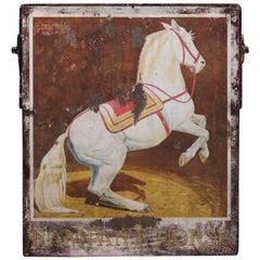 Vintage Mid-20th Century “Rampant Horse” Painted Pub Sign