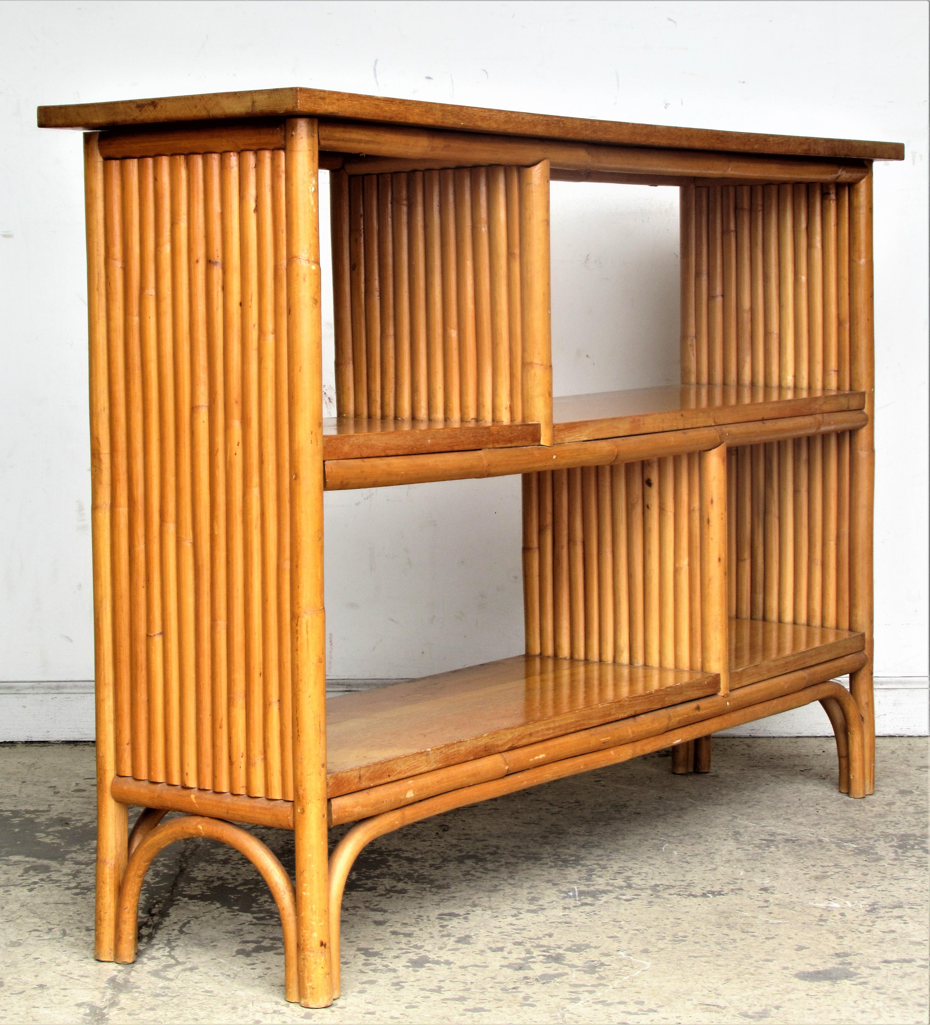 Paul Frankl Design Rattan Bookcase 2