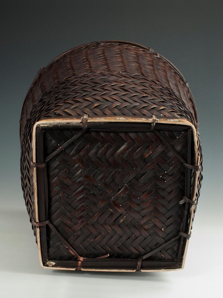 Mid20th Century Rattan Basket, Philippines at 1stDibs