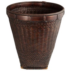 Mid-20th Century Rattan Basket, Philippines