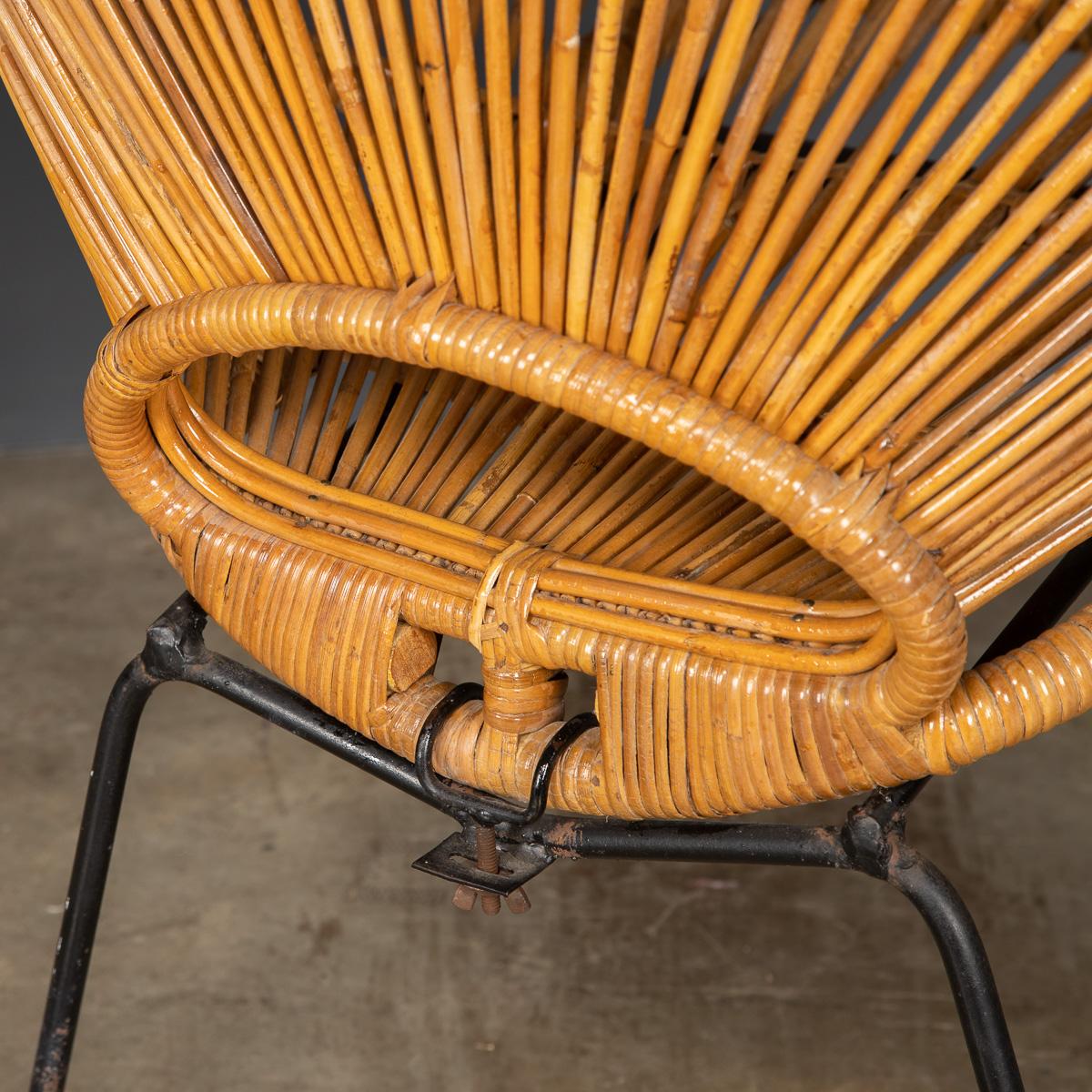 Mid-20th Century Rattan Woven Table And Chairs, By Janine Abraham, c.1960 14
