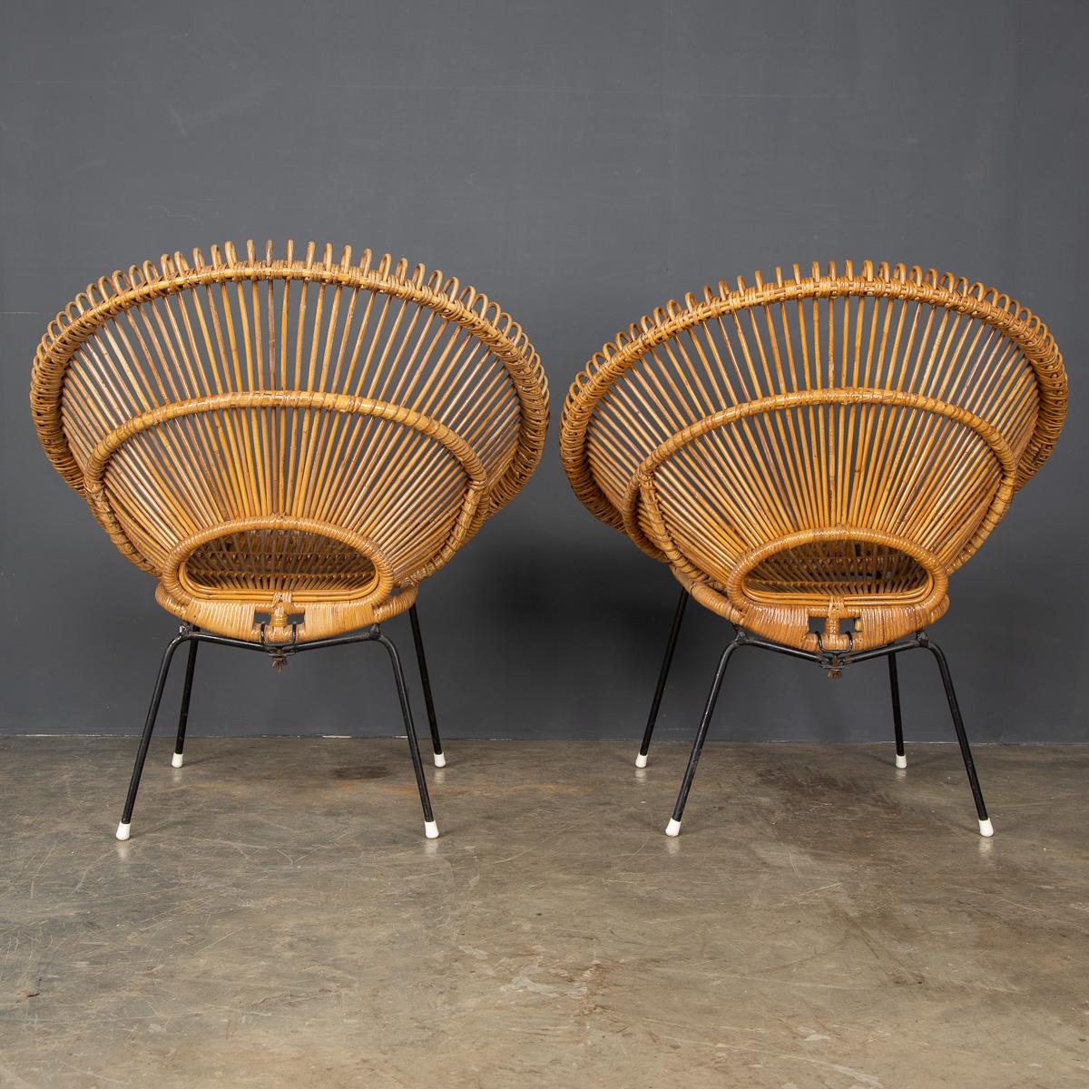 Mid-20th Century Rattan Woven Table And Chairs, By Janine Abraham, c.1960 1